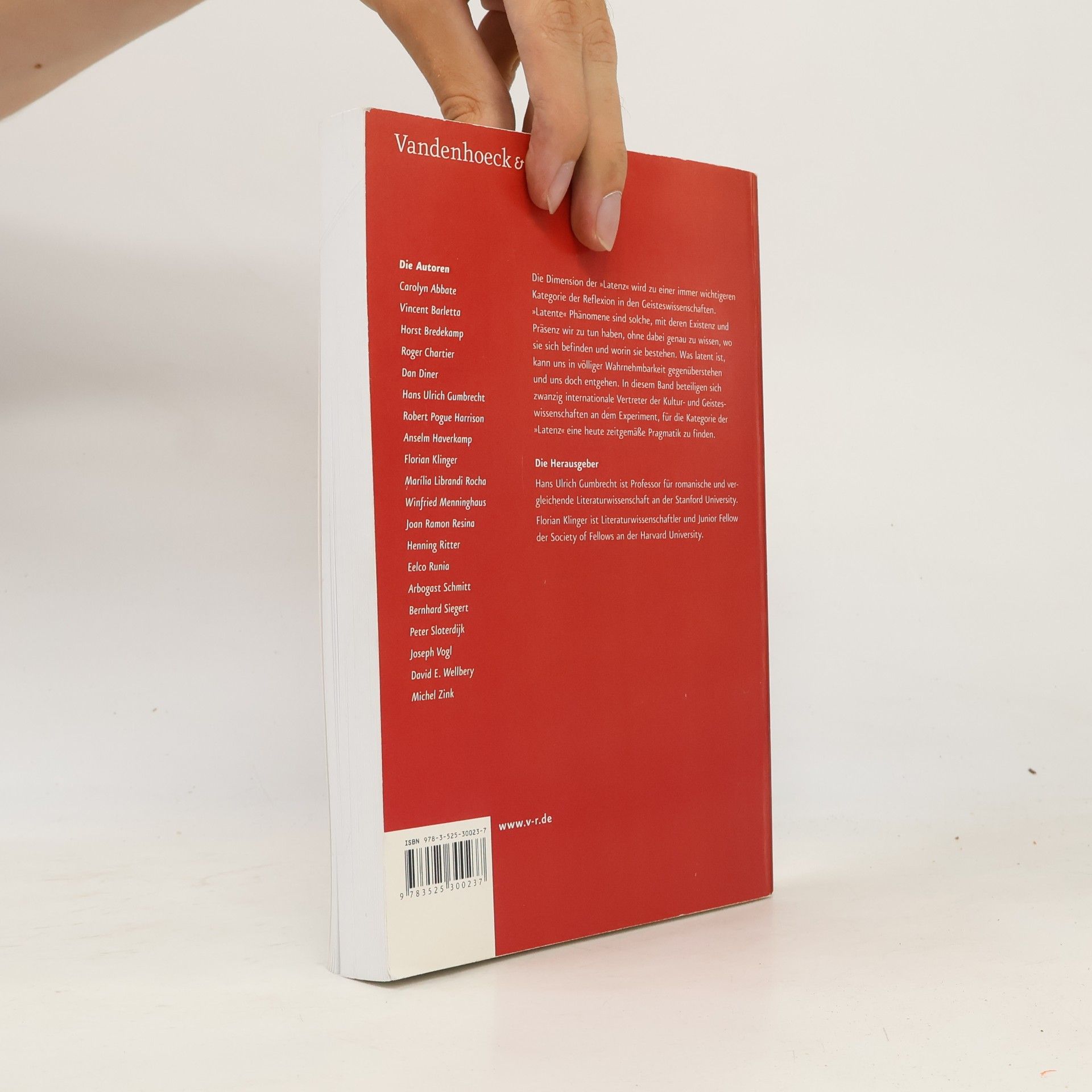 Hans Ulrich Gumbrecht Latenz