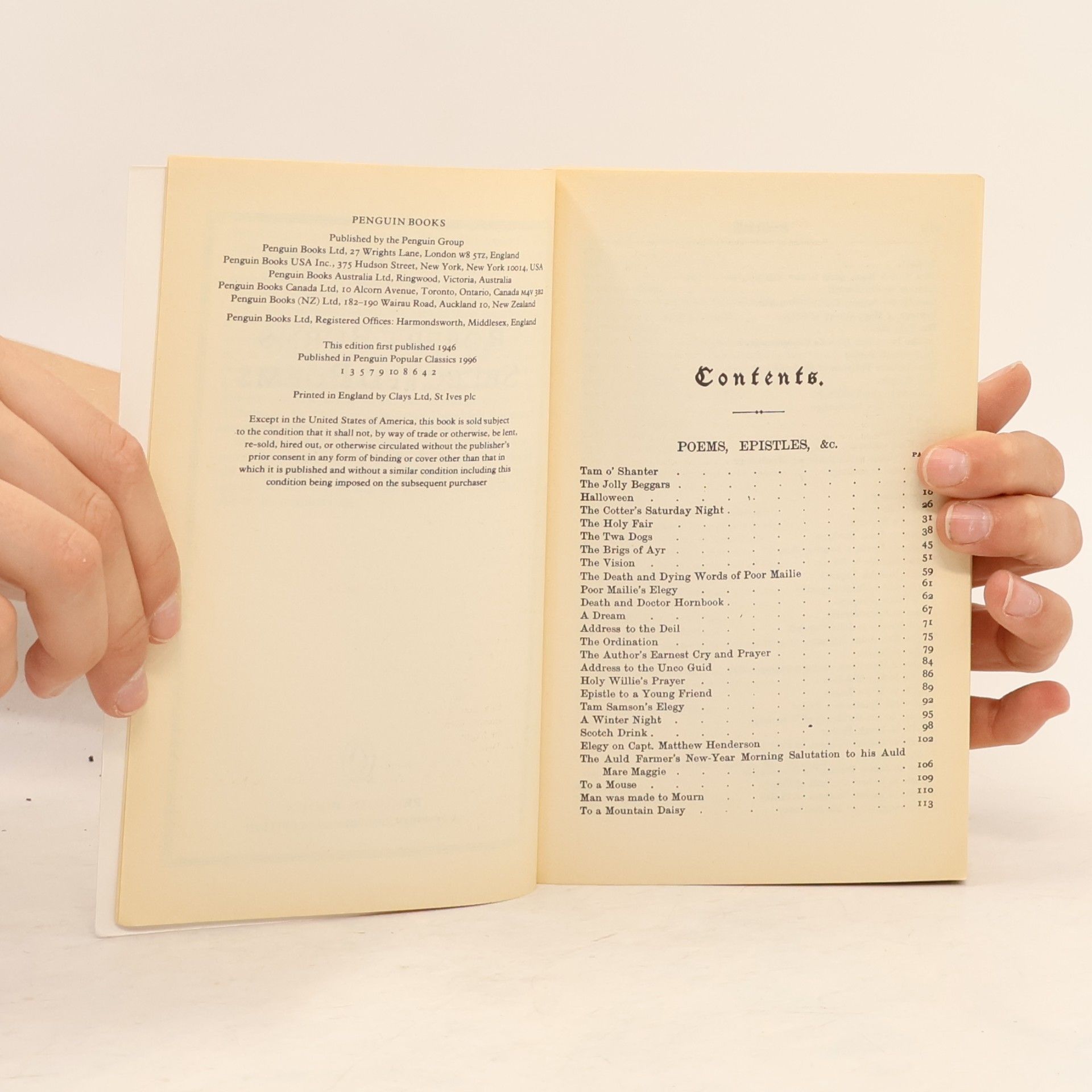 Robert Burns Selected Poems