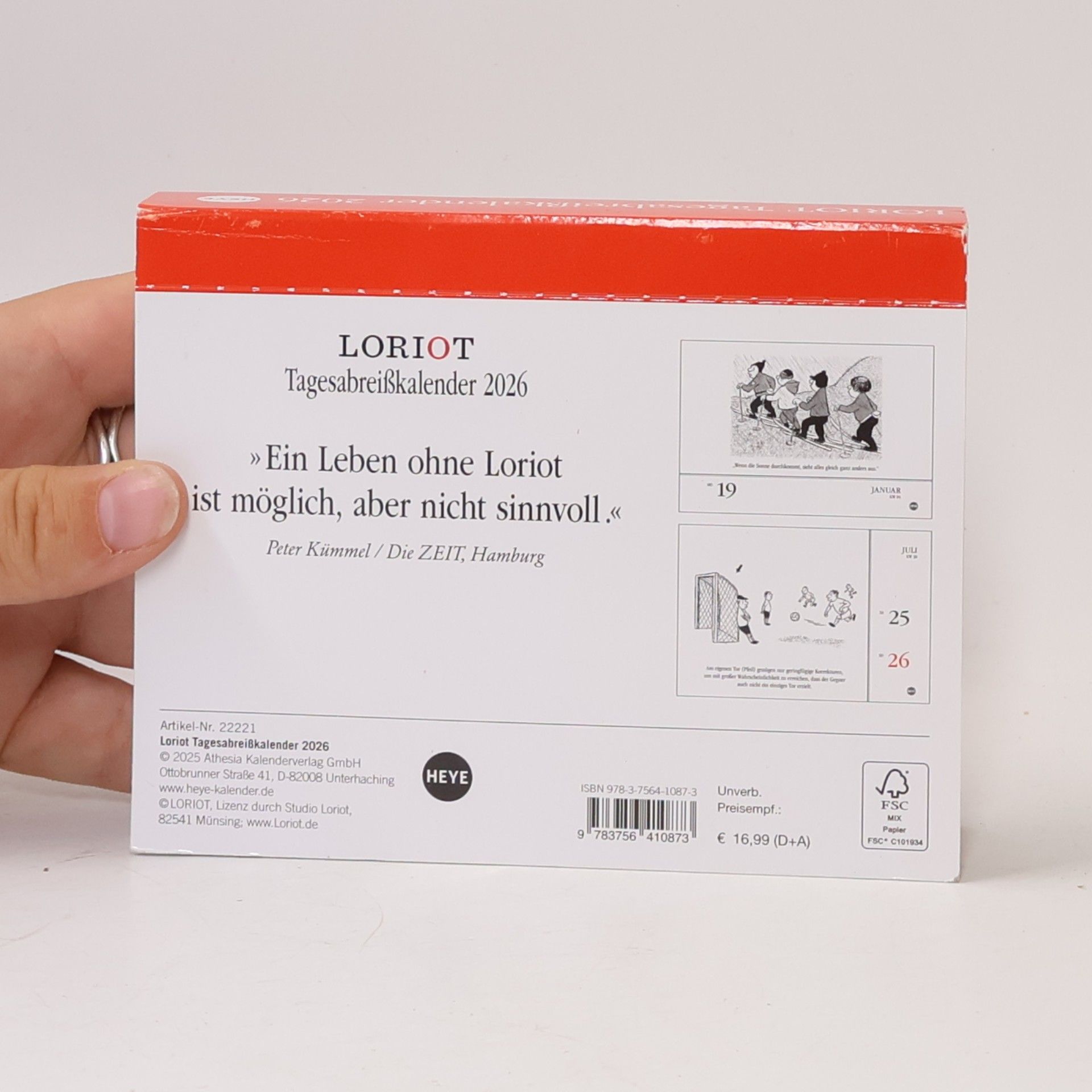 Loriot Tagesabreißkalender Heye: Loriot Tagesabreißkalender 2026