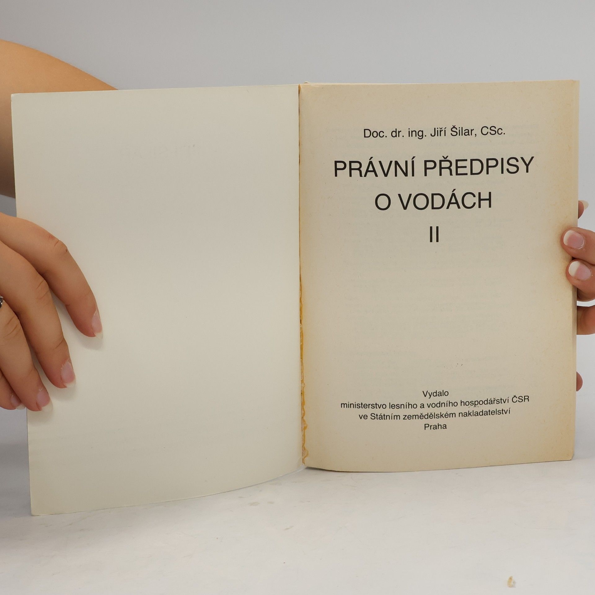 Jiří Šilar Právní předpisy o vodách IIa