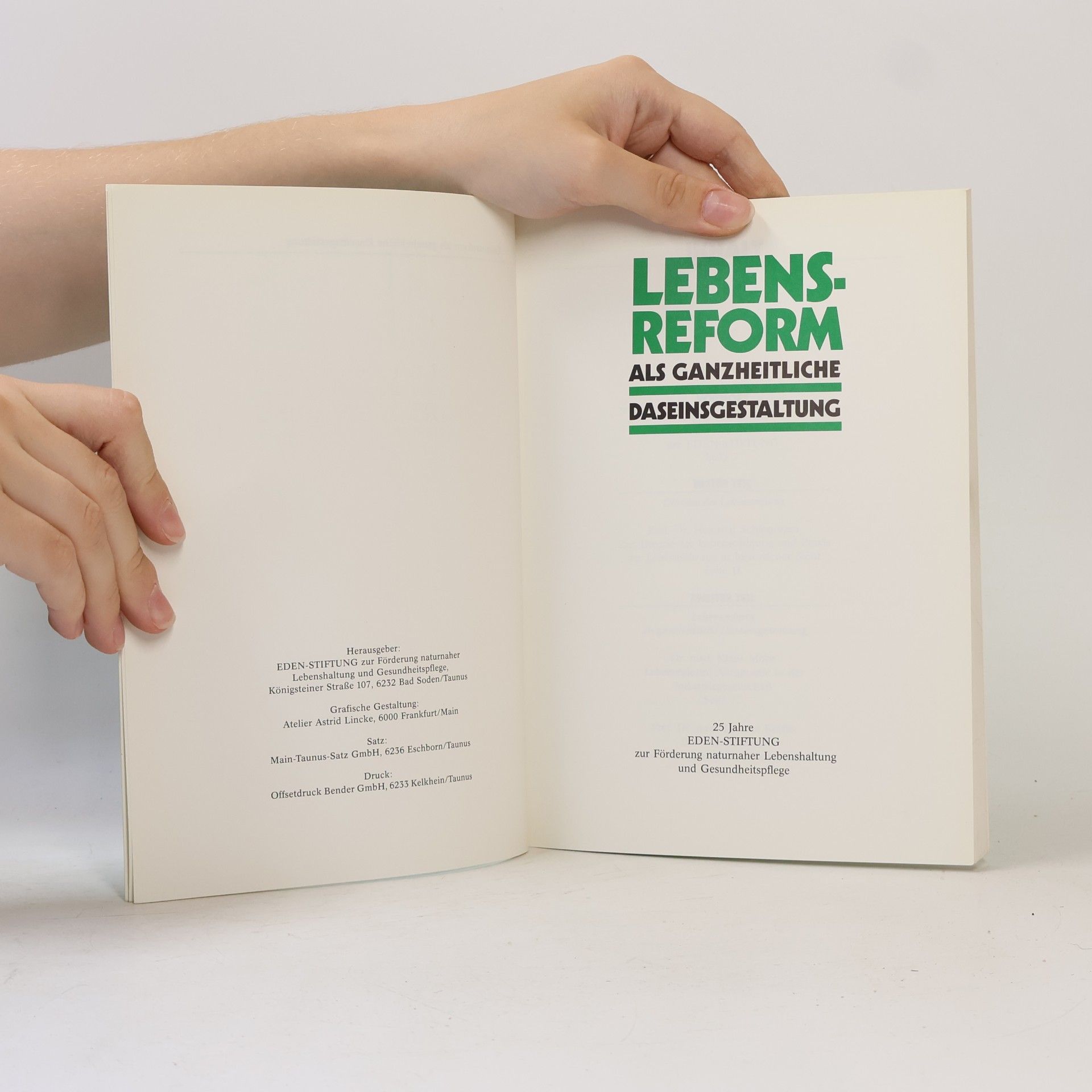 Auteurscollectief Lebensreform als ganzheitliche Daseinsgestaltung