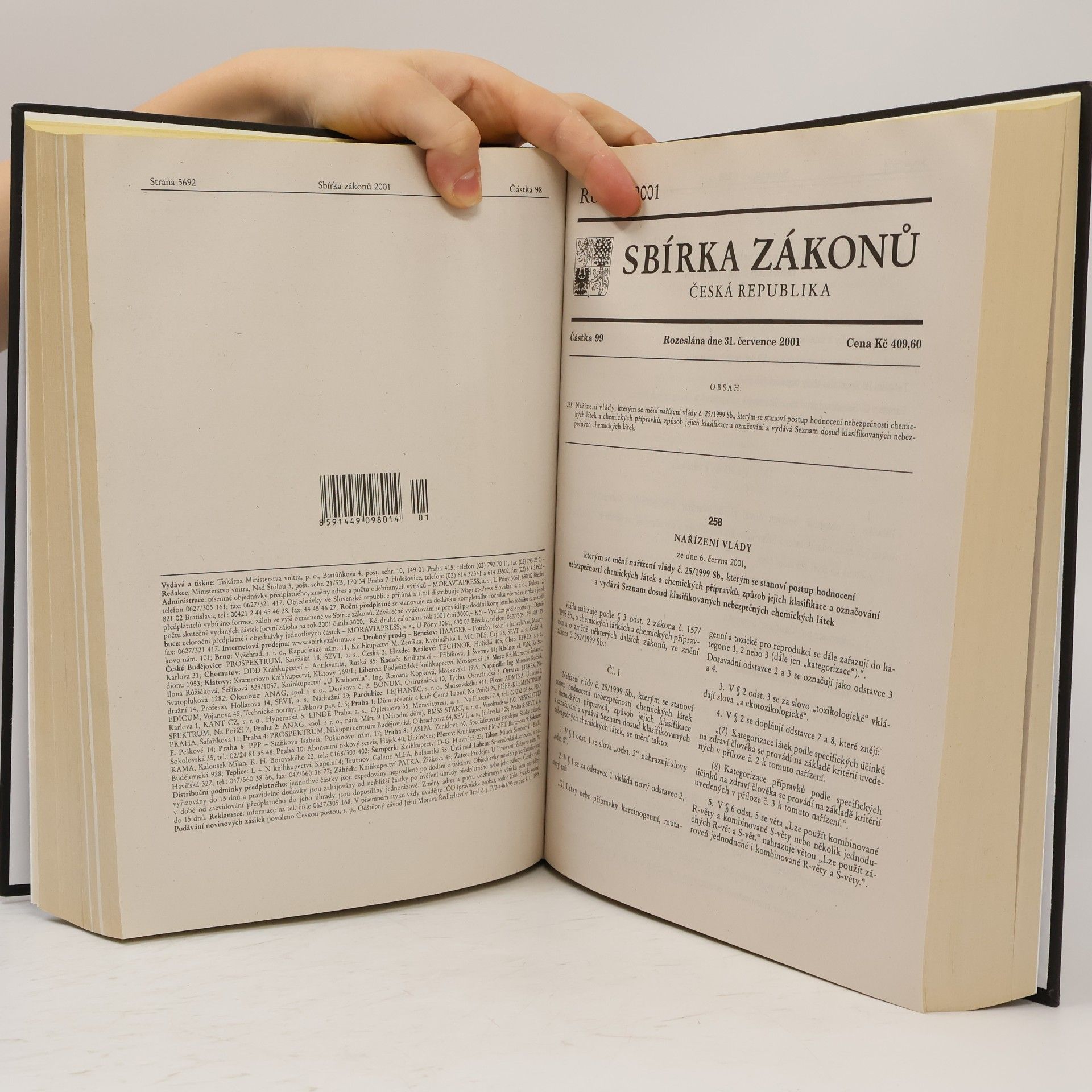 Kolektív autorov Sbírka zákonů 2001. 4. svazek