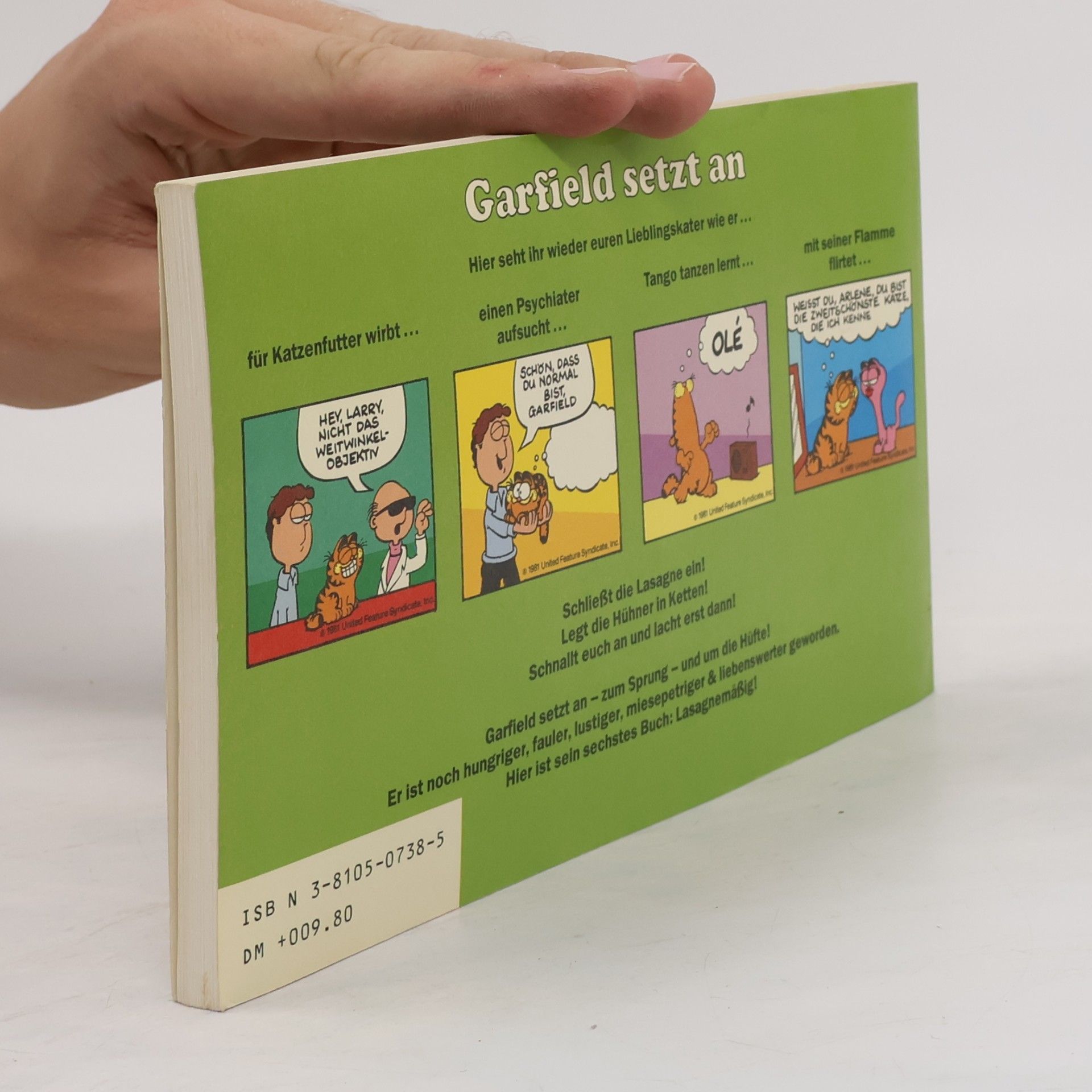 Jim Davis Garfield setzt an