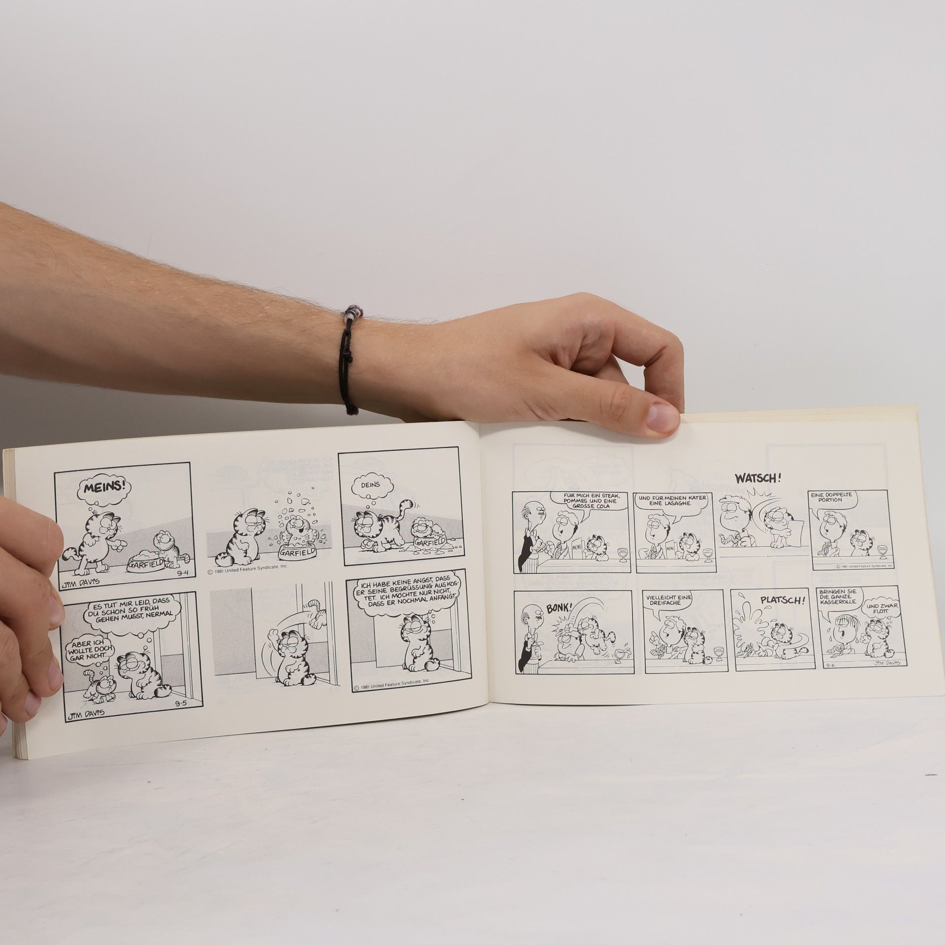 Jim Davis Garfield setzt an