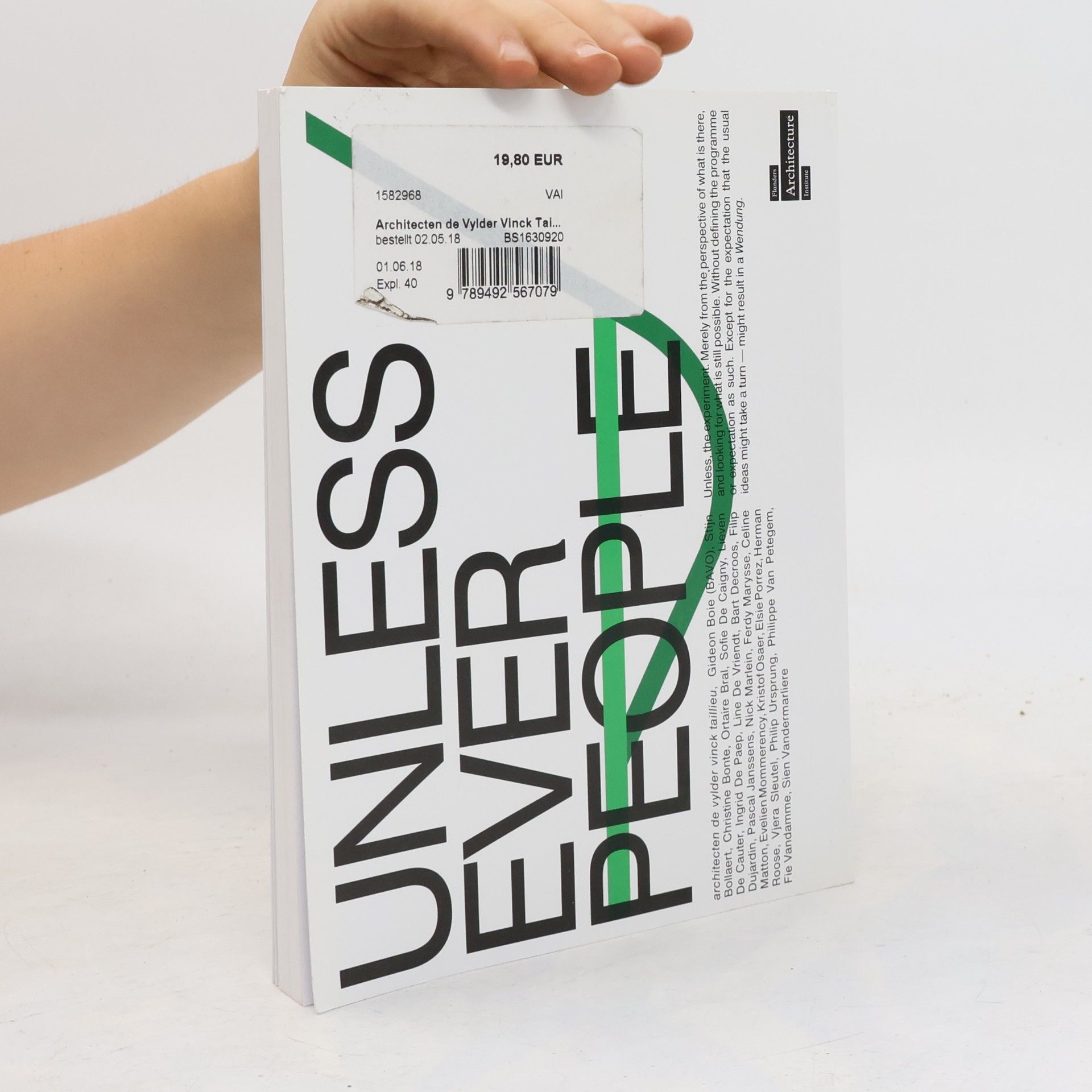architecten de vylder vinck taillieu Flanders Architecture Institute - 157: Unless Ever People - Biennale Architettura 2018