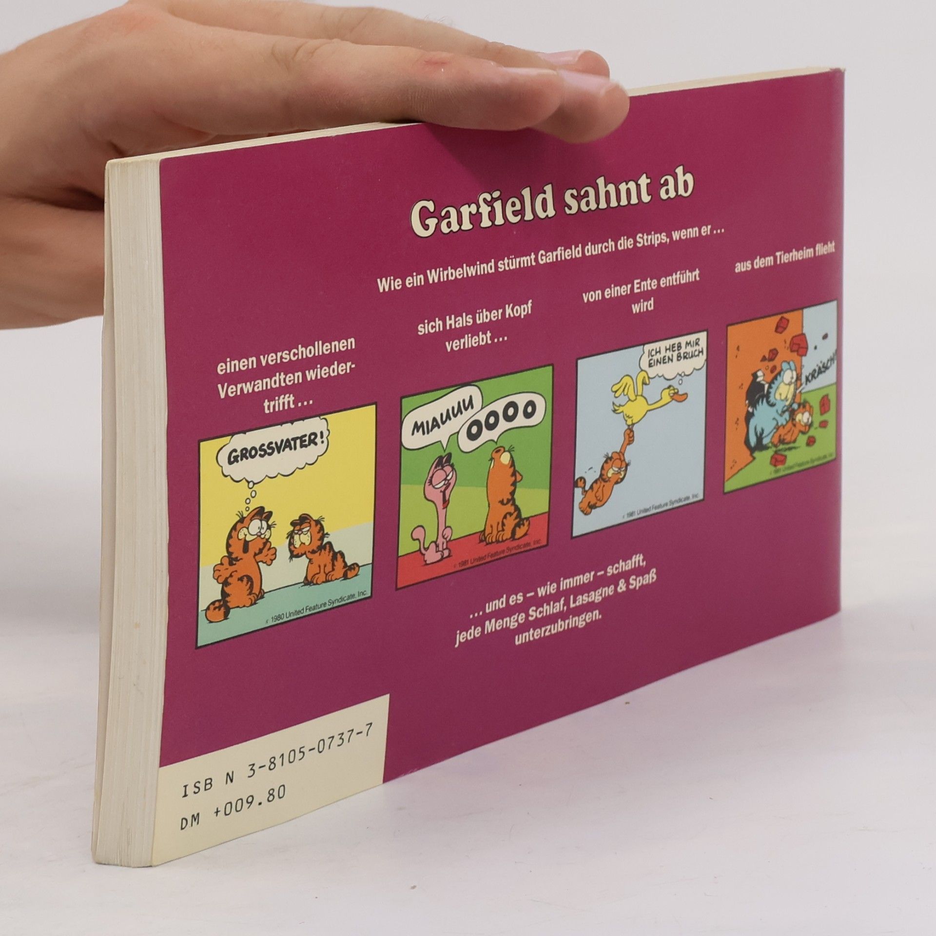 Jim Davis Garfield sahnt ab