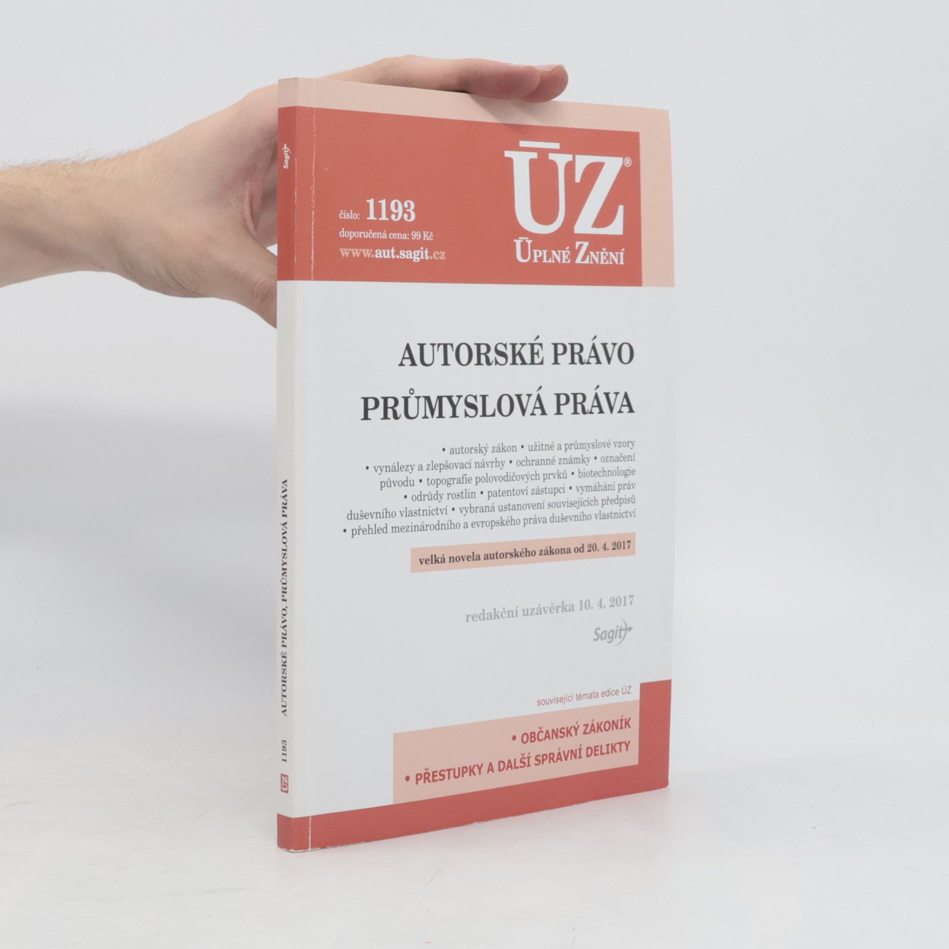Kolektív autorov ÚZ 1193 : Autorské právo, Průmyslová práva