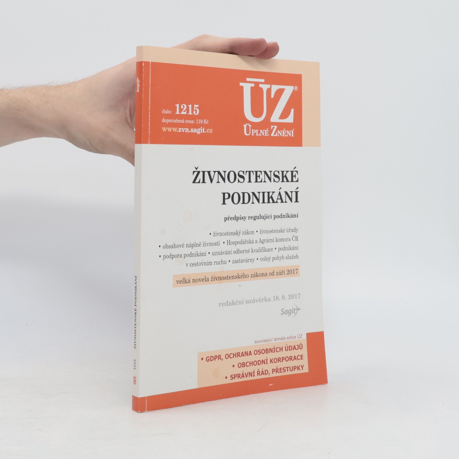 Various authors Živnostenské podnikání: předpisy regulující podnikání
