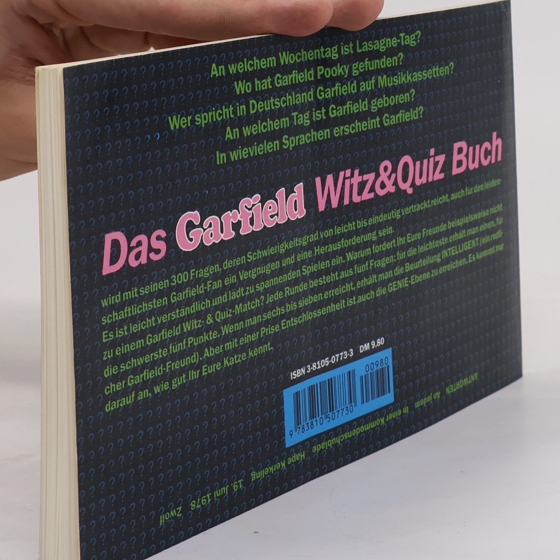 Jim Davis Garfield - Sein Witz & Quiz Buch