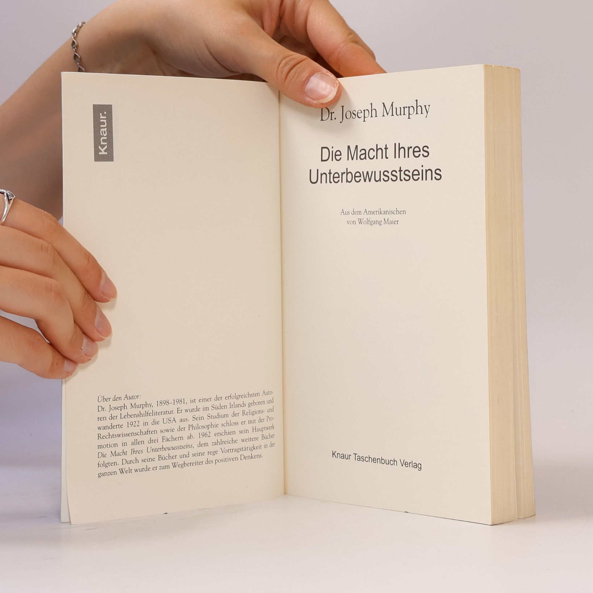 Joseph Murphy Die Macht Ihres Unterbewusstseins