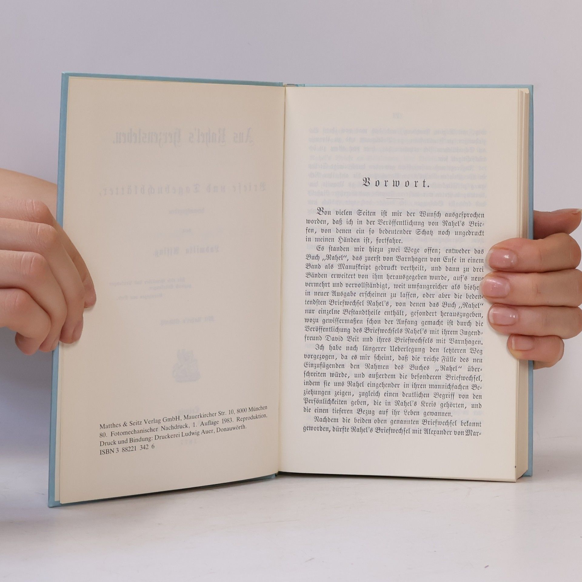 Rahel Varnhagen Rahel VIII. Herzensleben Silesius Saint-Martin