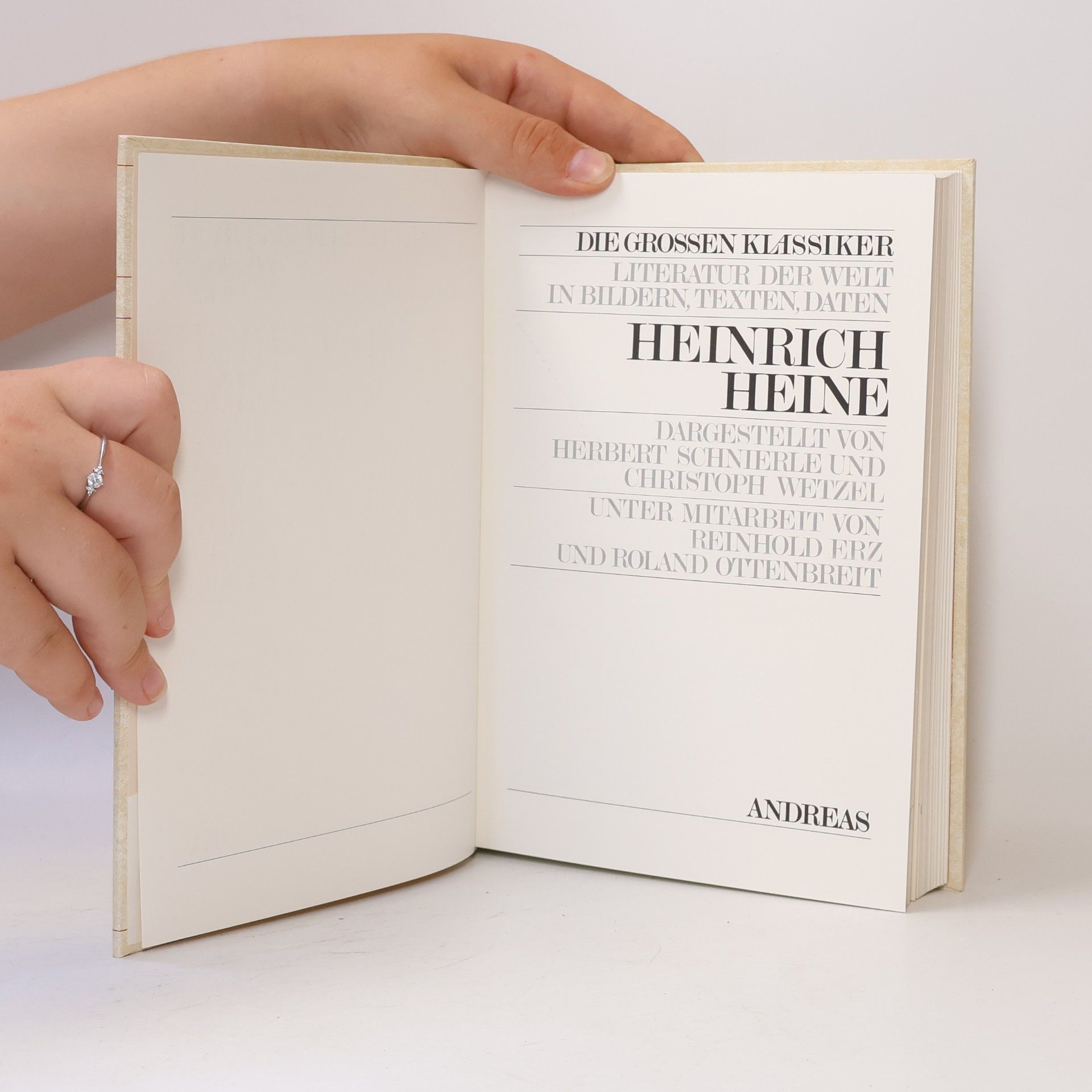 Heinrich Heine Die Grossen Klassiker. Literatur der Welt in Bildern, Texten, Daten. Heine. Band 11