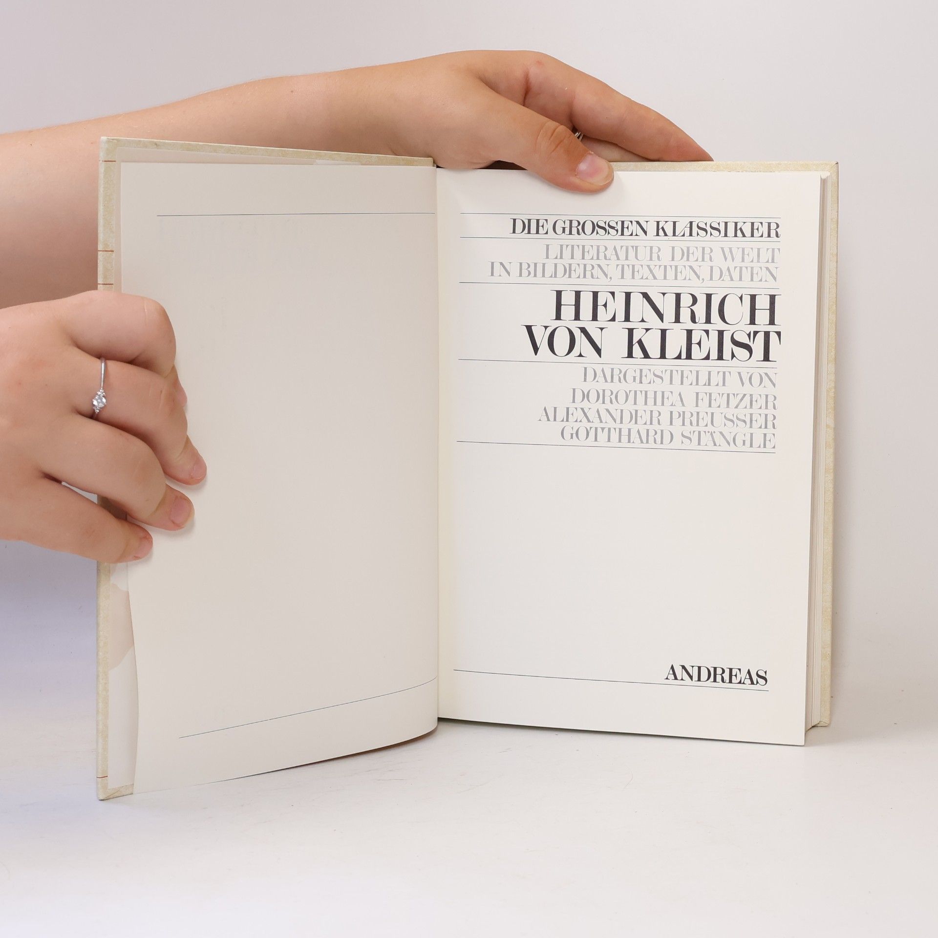 Heinrich von Kleist Die grossen Klassiker Band 3. Heinrich von Kleist