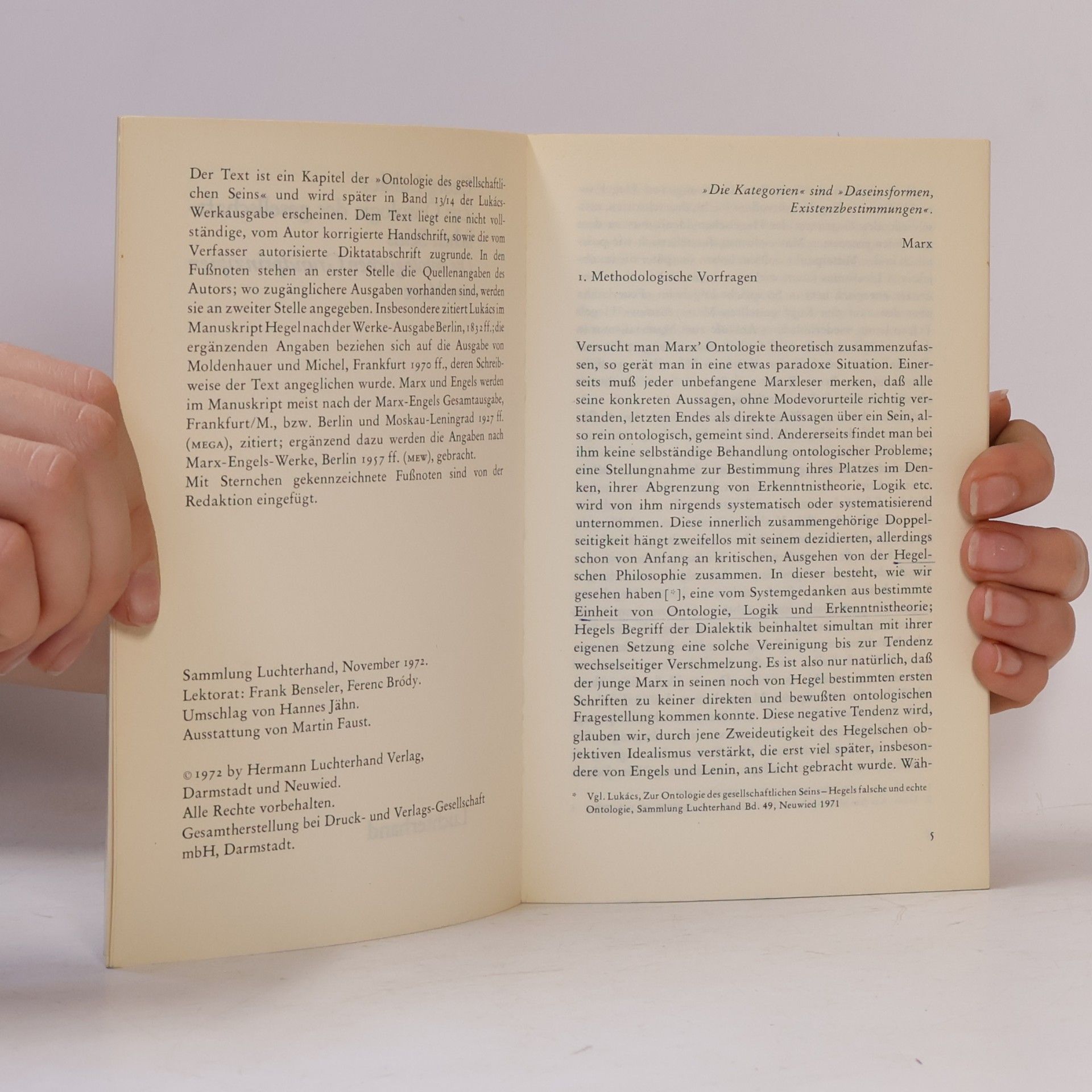 George Lukács Ontologie - Marx