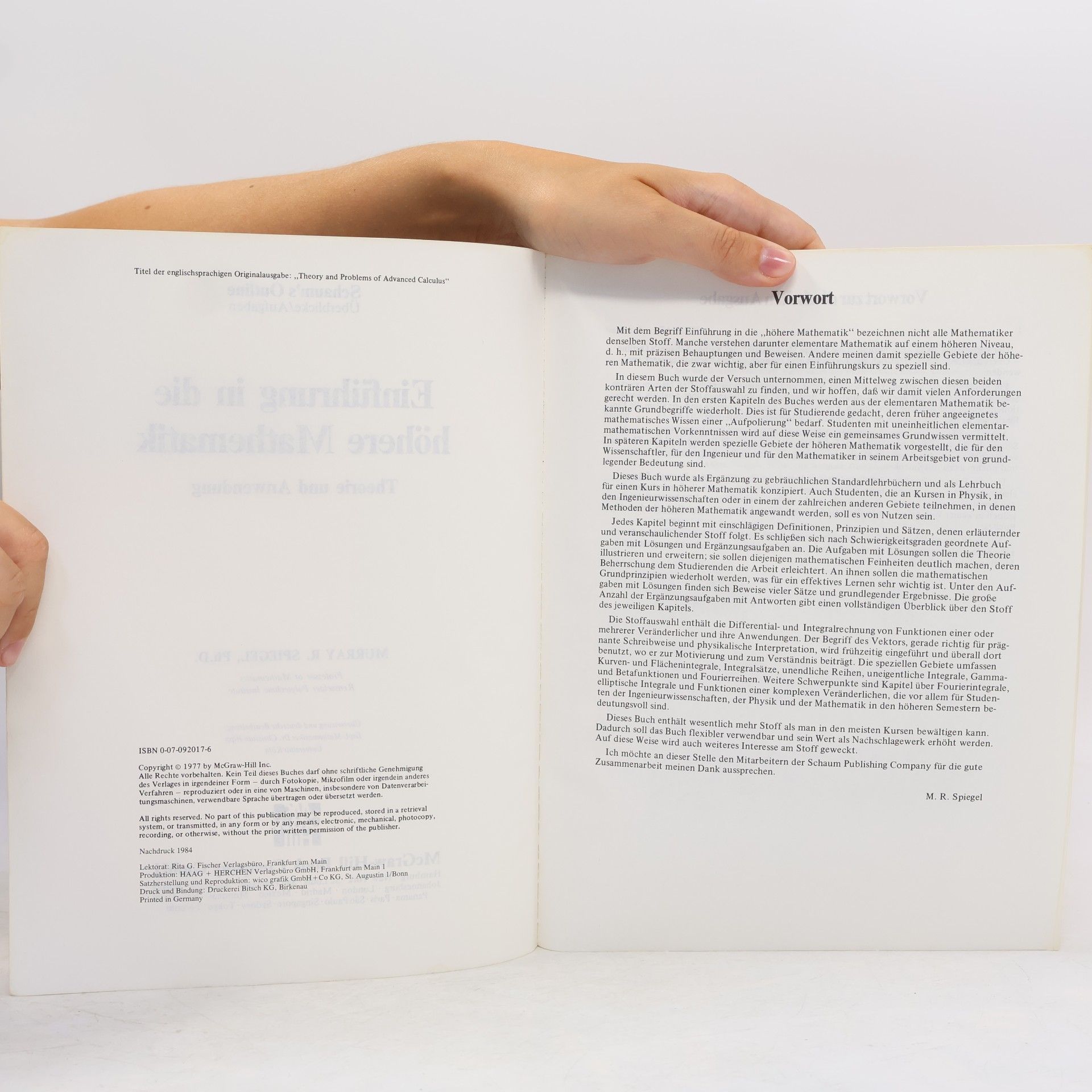 Various authors Einführung in die höhere Mathematik