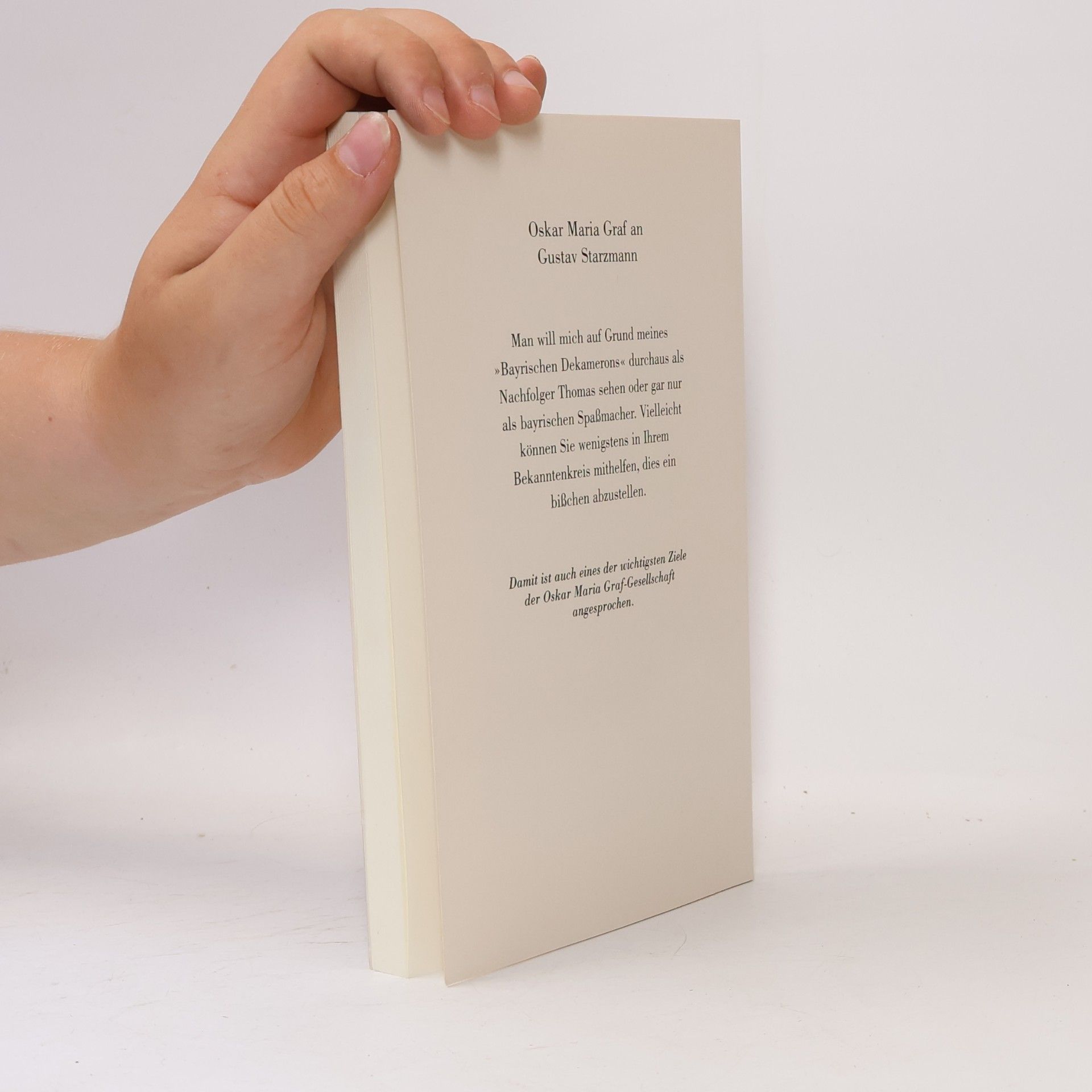 Ulrich Dittmann Oskar Maria Graf Jahrbuch 2001