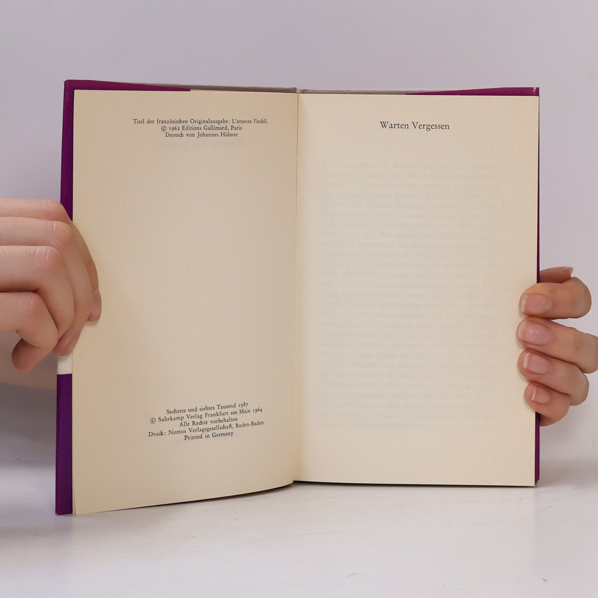 Maurice Blanchot Warten Vergessen.