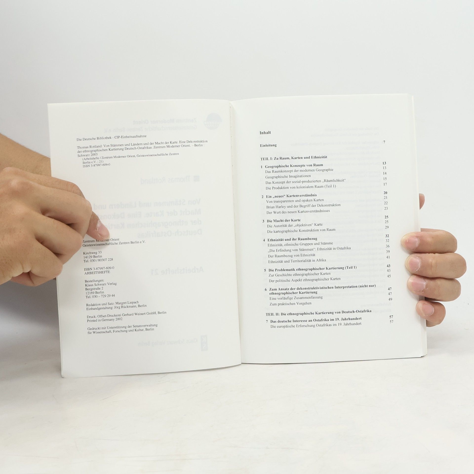 Thomas Rottland Arbeitshefte - 21: Von Stämmen und Ländern und der Macht der Karte