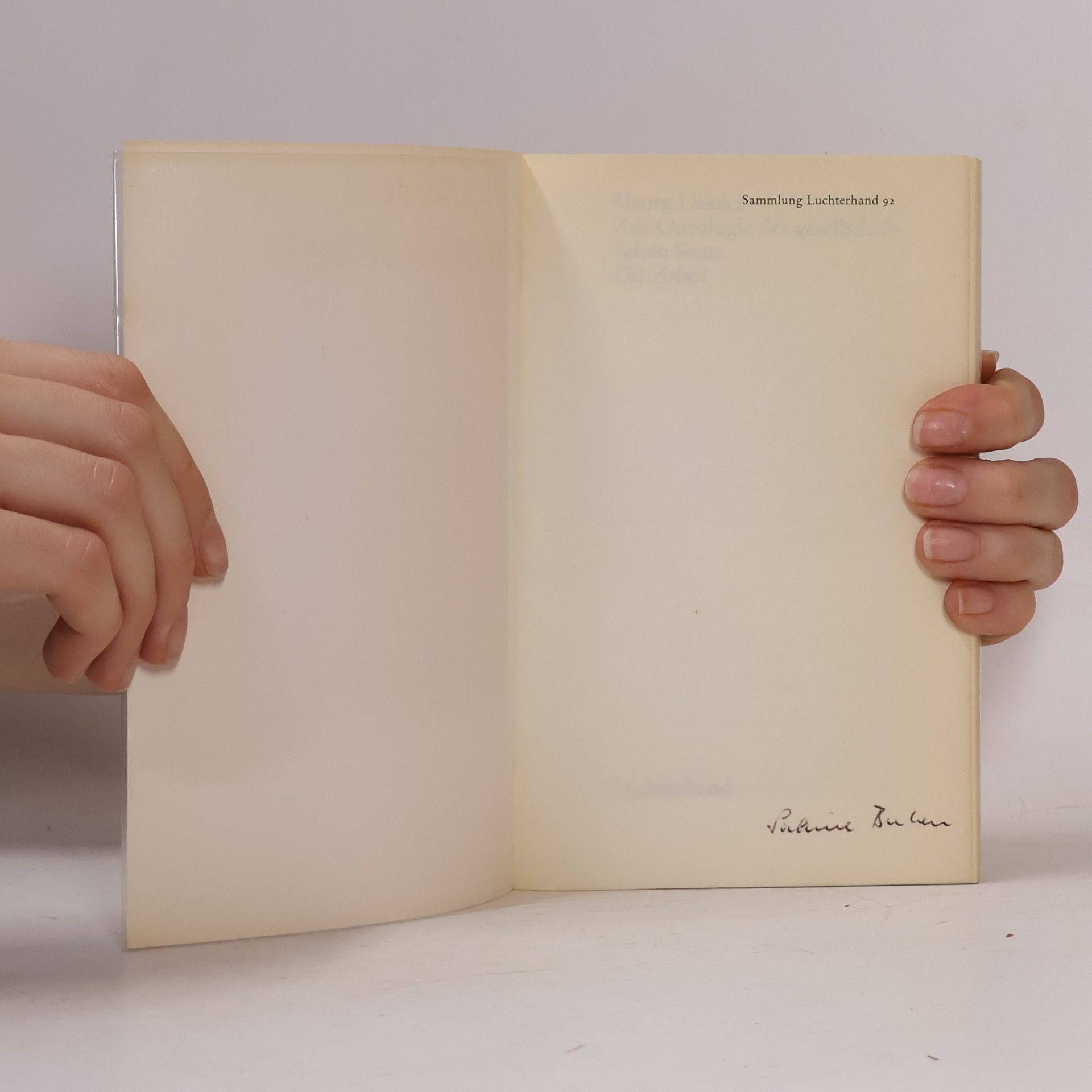 George Lukács Ontologie - Arbeit