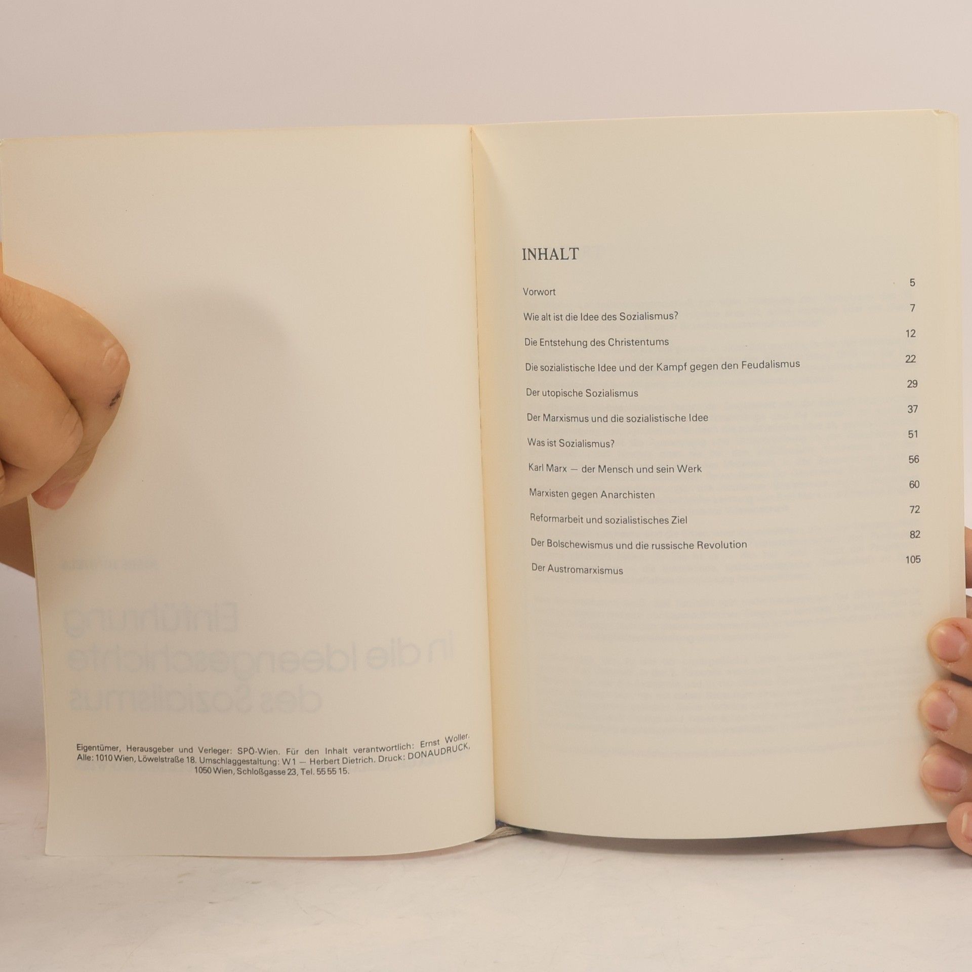Josef Hindels Einführung in die Ideengeschichte des Sozialismus