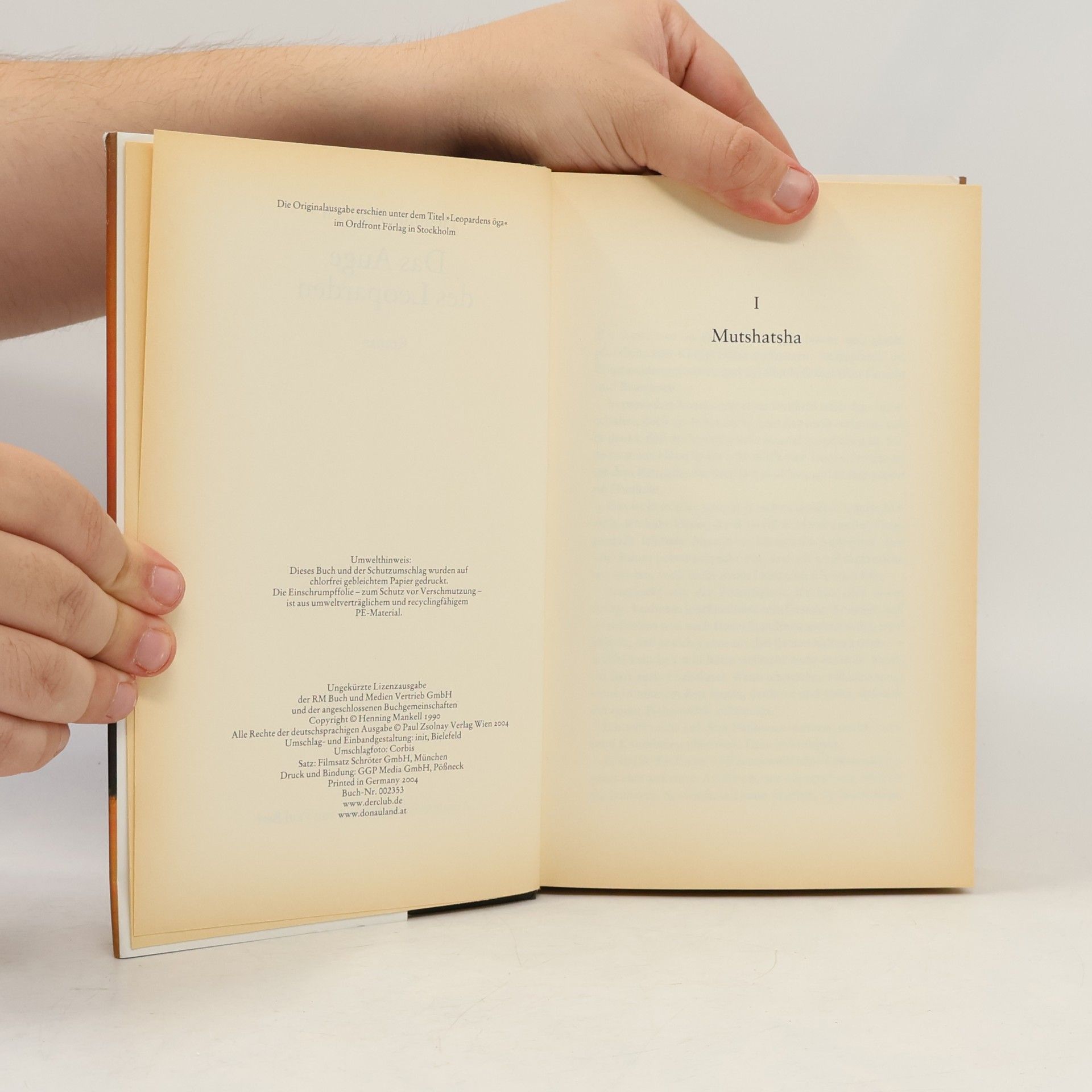 Henning Mankell Das Auge does Leoparden