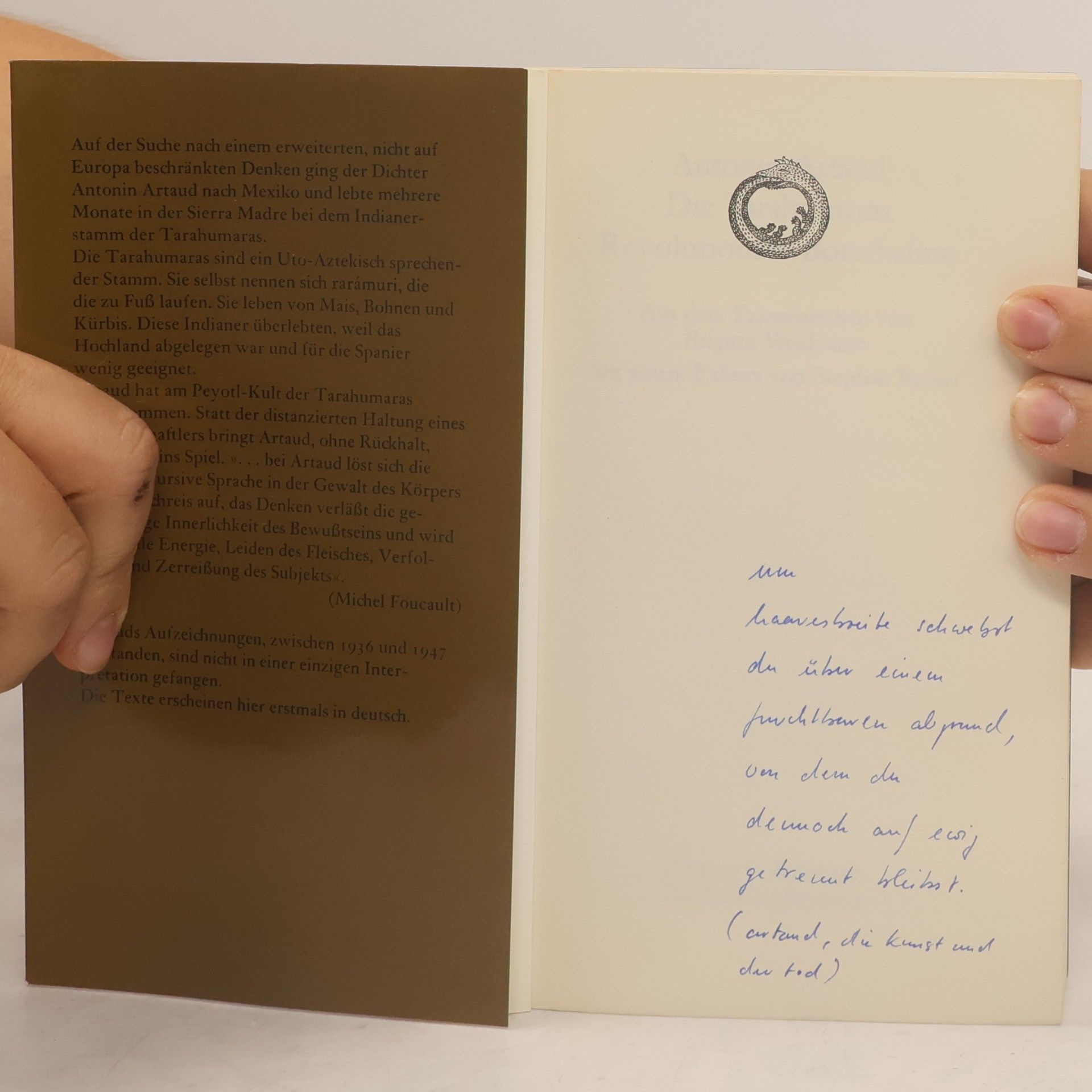 Antonin Artaud Gesammelte Schriften in Einzelausgaben