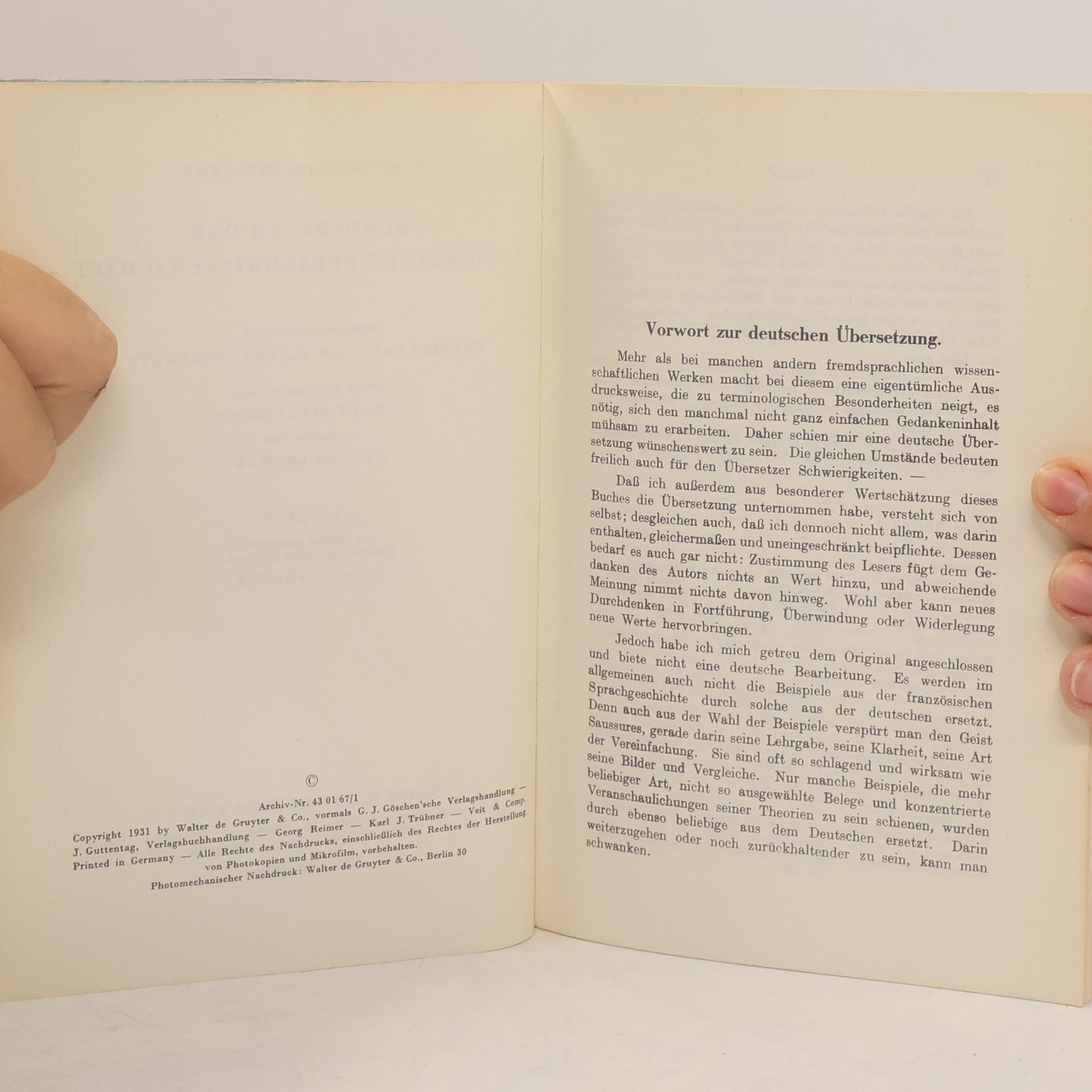 Ferdinand de Saussure Grundfragen der allgemeinen Sprachwissenschaft