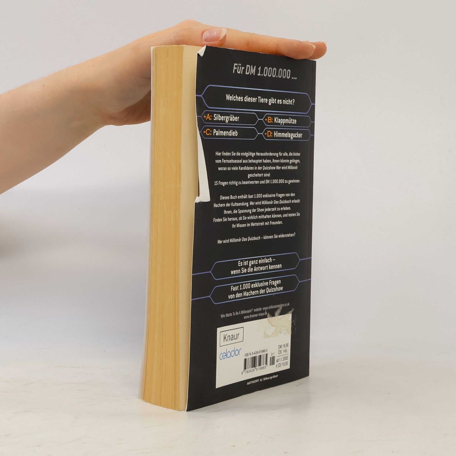 Wer wird Millionär - das Quizbuch