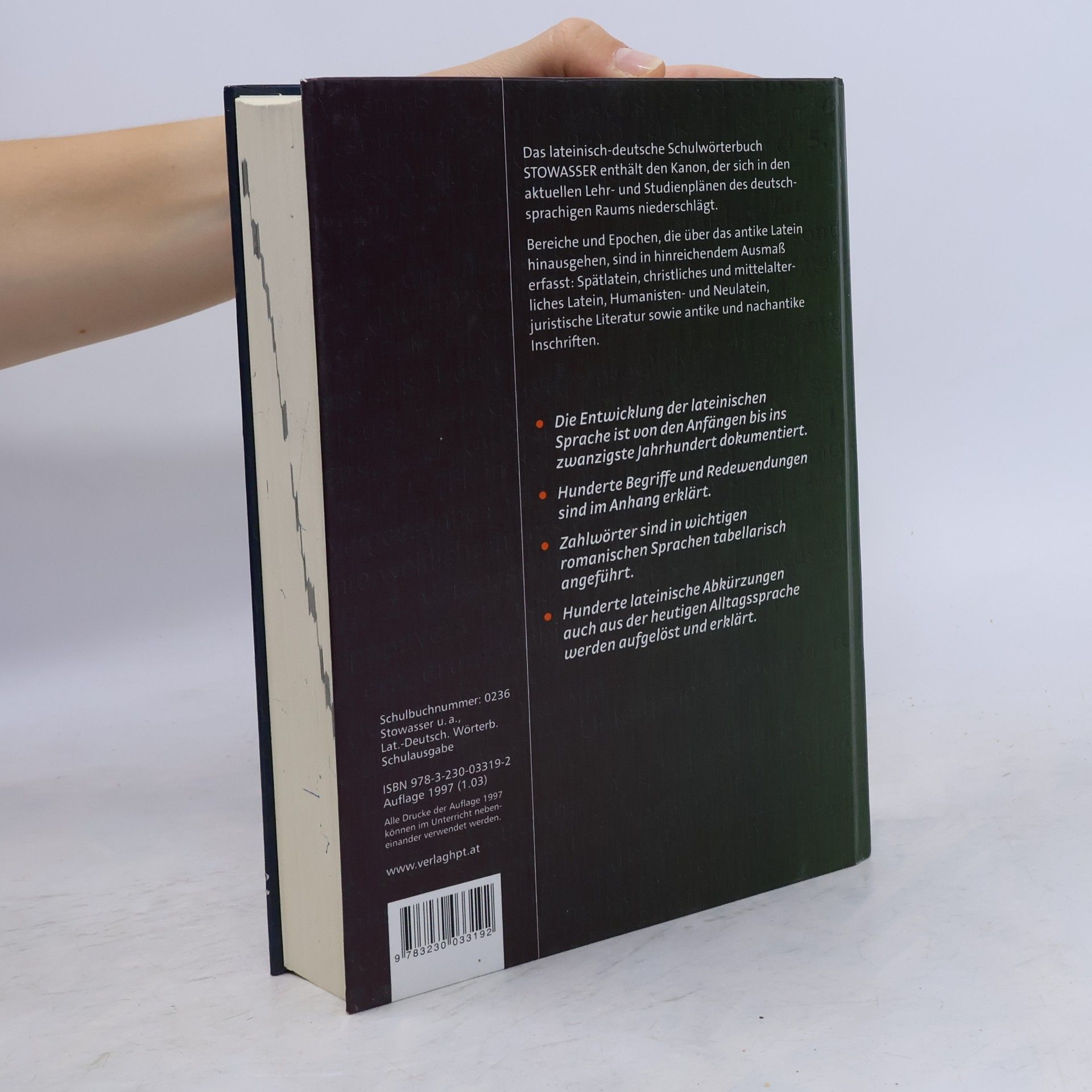 Josef M. Stowasser Lateinisch-Deutsches Schulwörterbuch