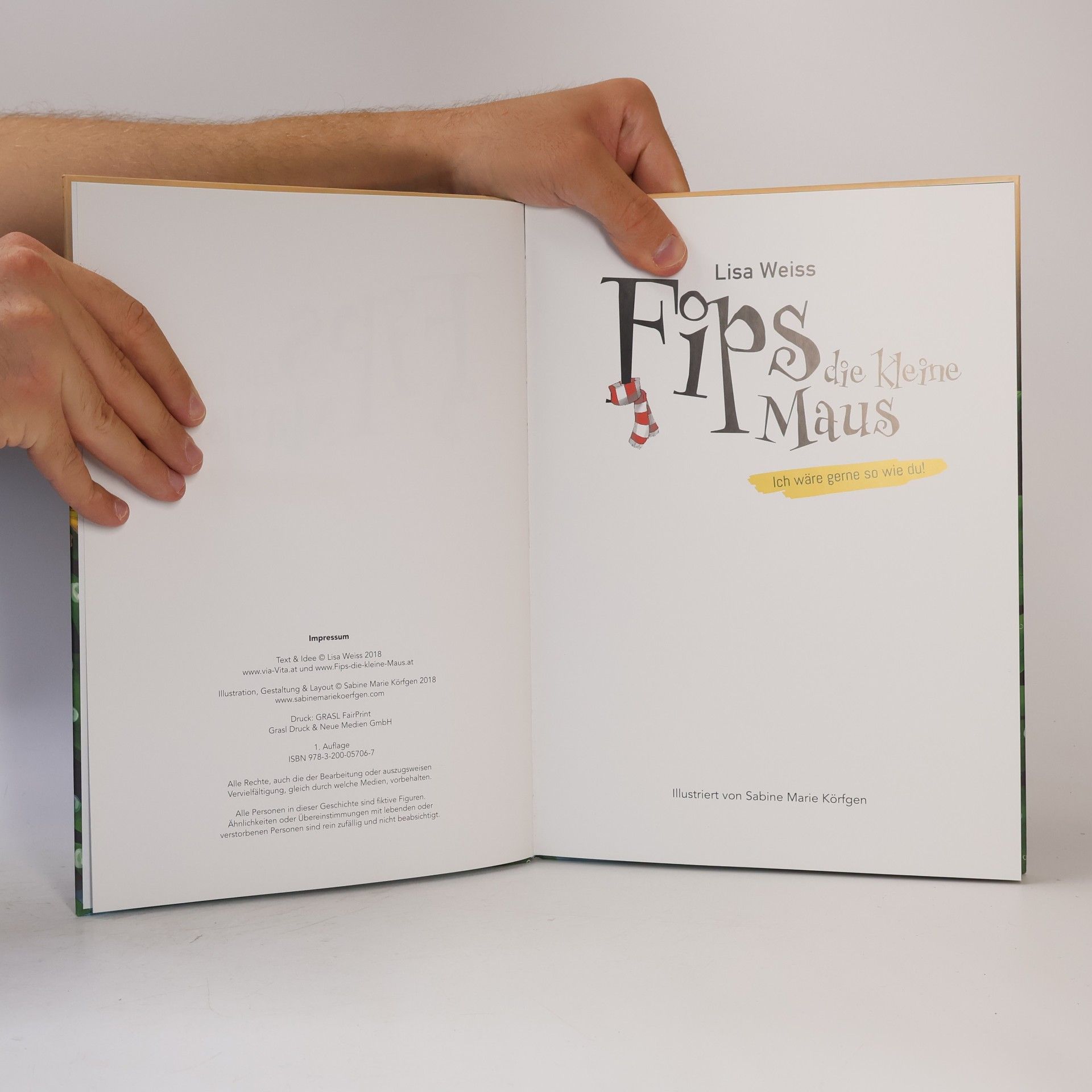 Weiss Lisa Fips, die kleine Maus - Ich wäre gerne so wie Du