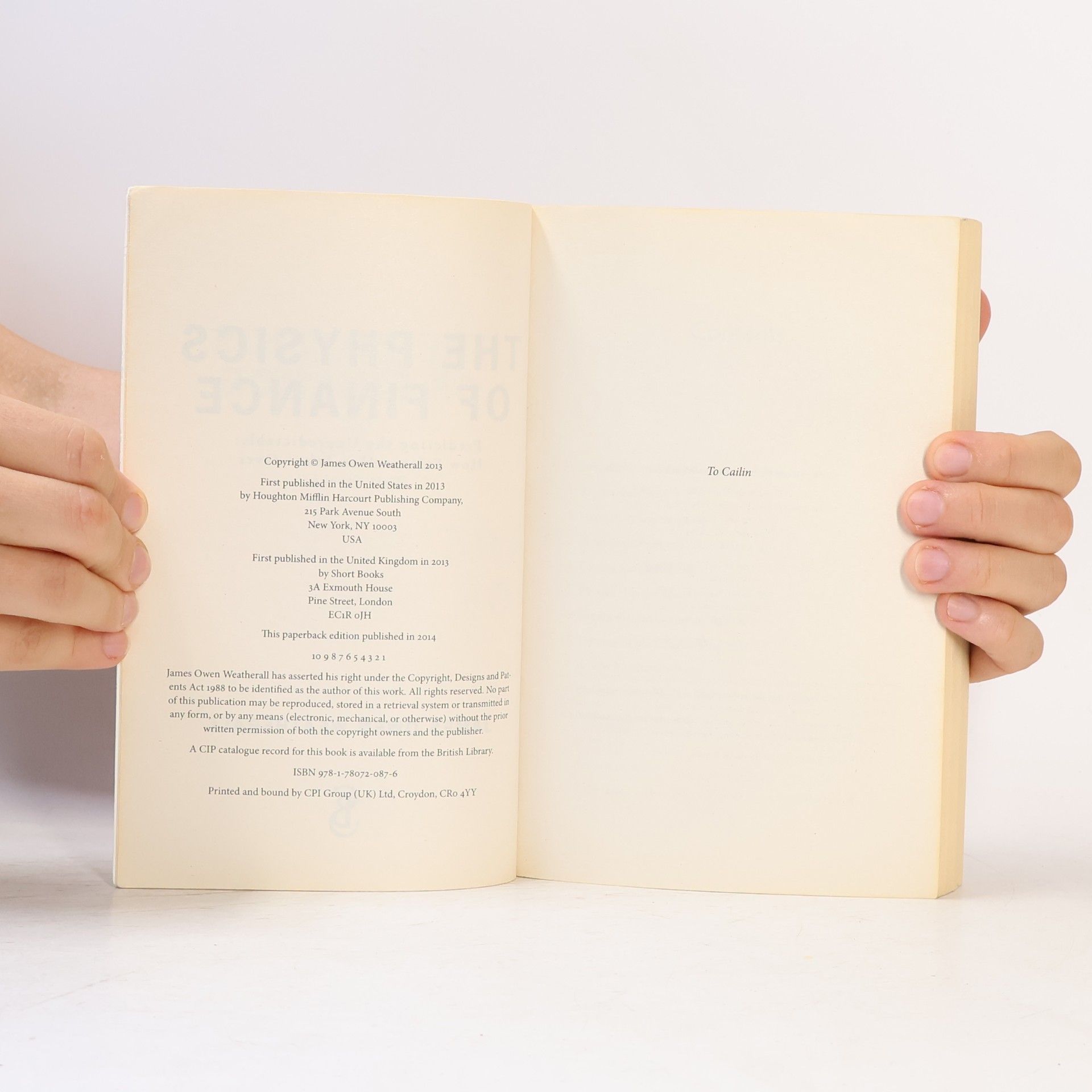 James Owen Weatherall The Physics of Finance