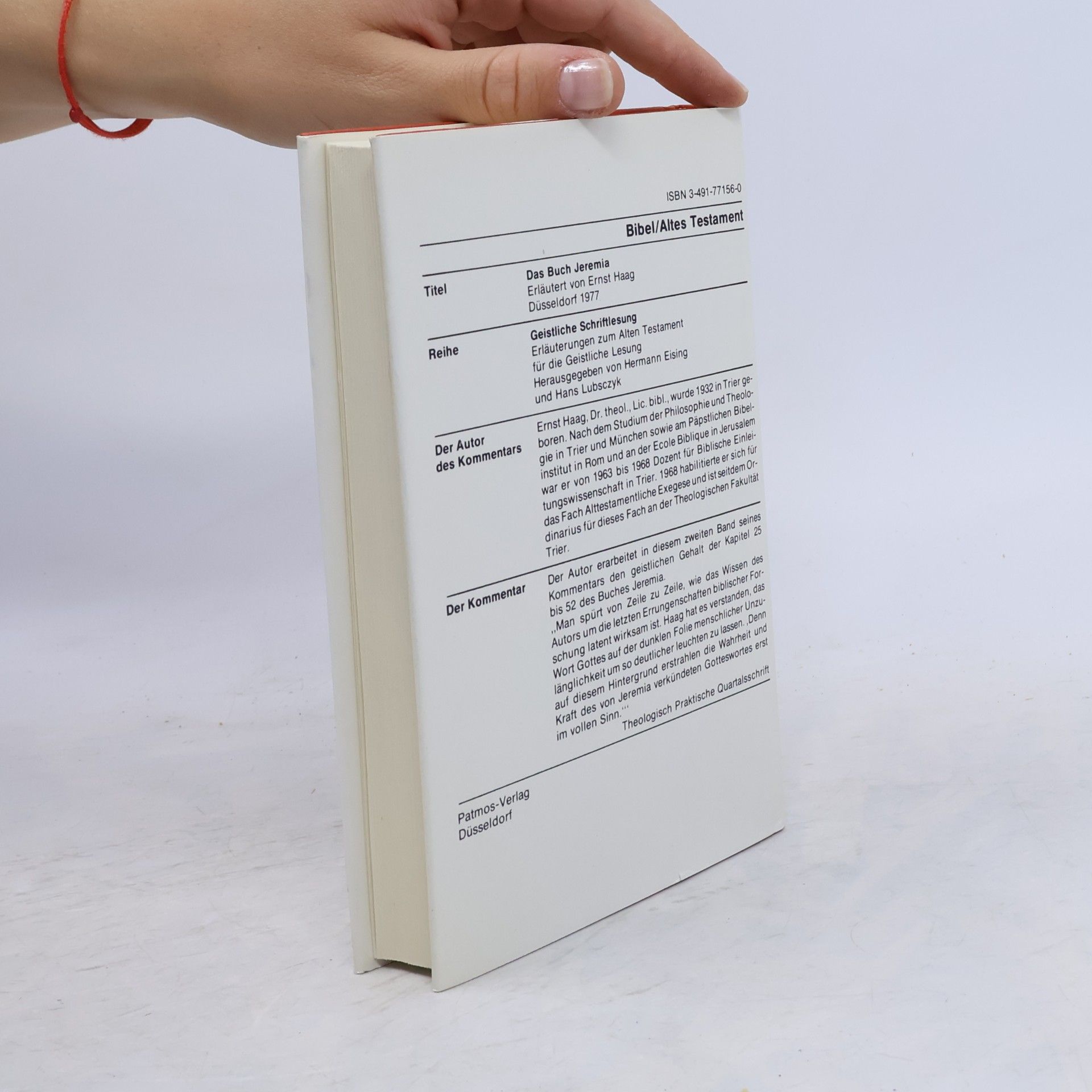Ernst Haag Das Buch Jeremia