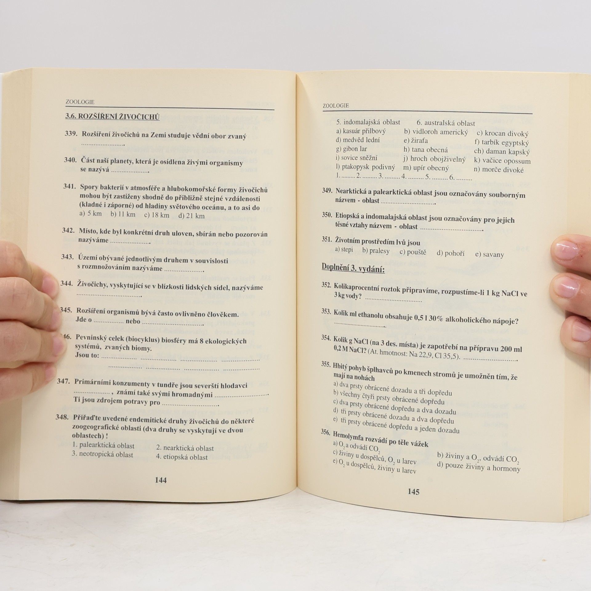 Vlastimila Chalupová-Karlovská Biologie : 2000 testových otázek a odpovědí