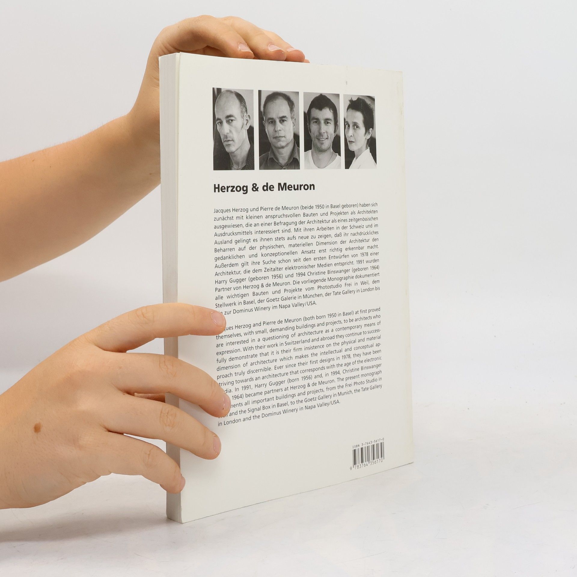 Wilfried Wang Studio Paperback: Herzog & De Meuron. Dtsch.-Engl.