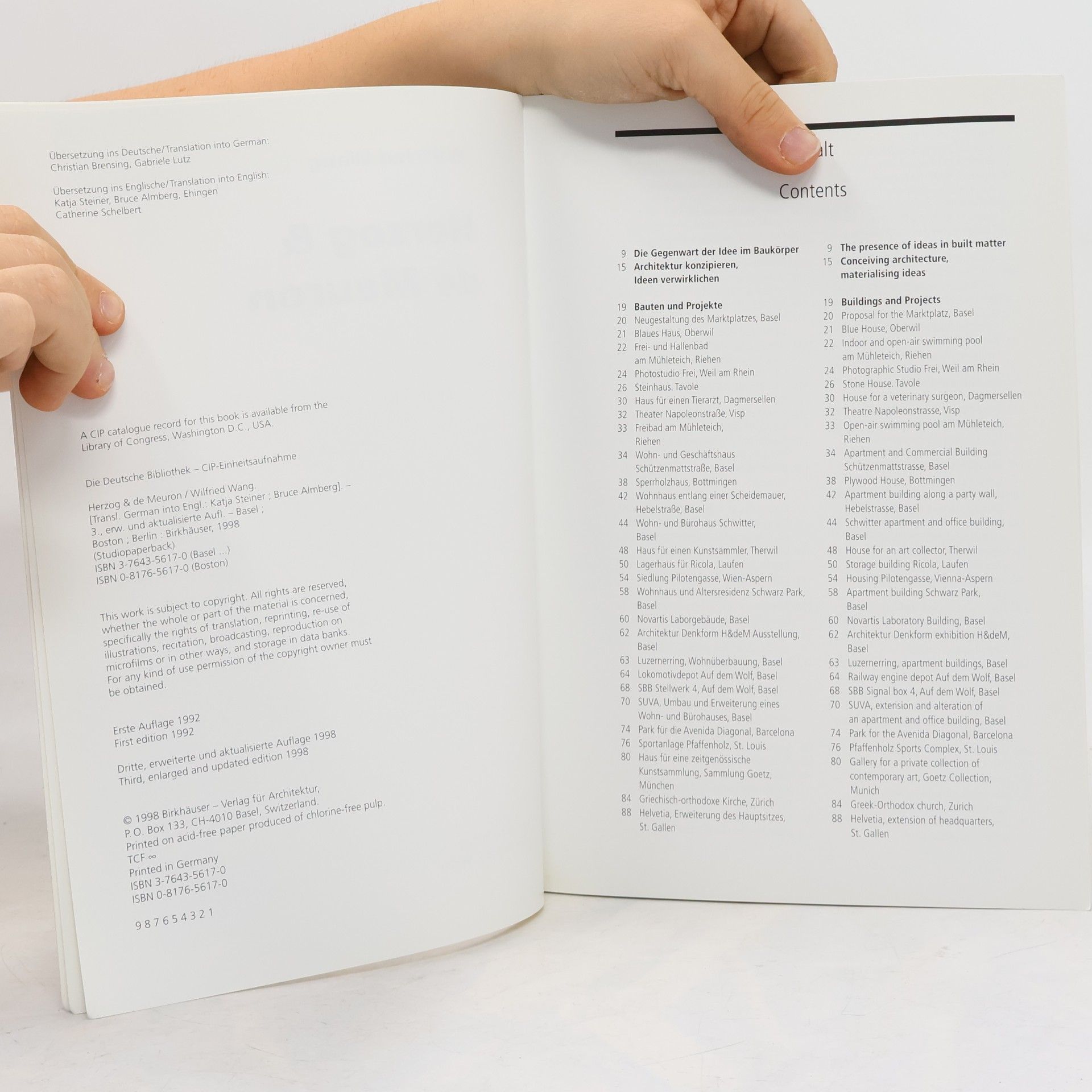 Wilfried Wang Studio Paperback: Herzog & De Meuron. Dtsch.-Engl.