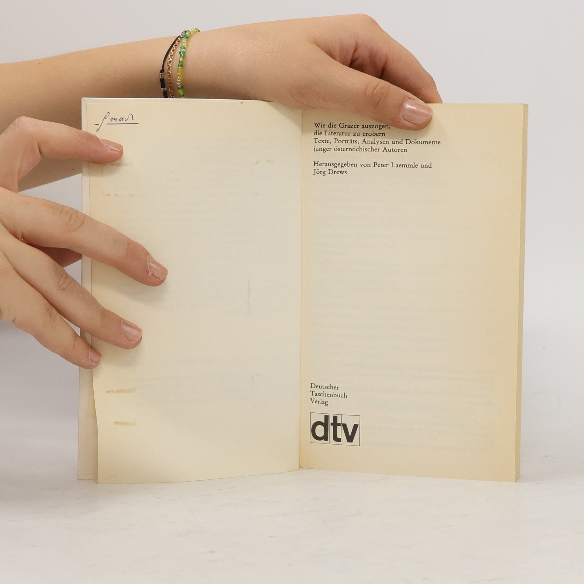 Peter Laemmle Sonderreihe dtv - 5465: Wie die Grazer auszogen, die Literatur zu erobern