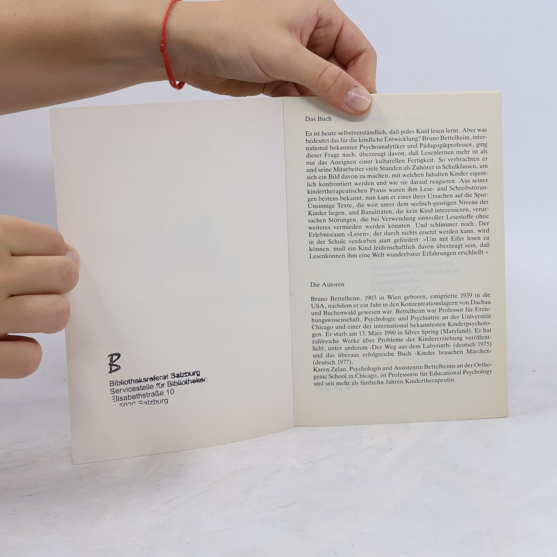 Bruno Bettelheim Kinder brauchen Bücher