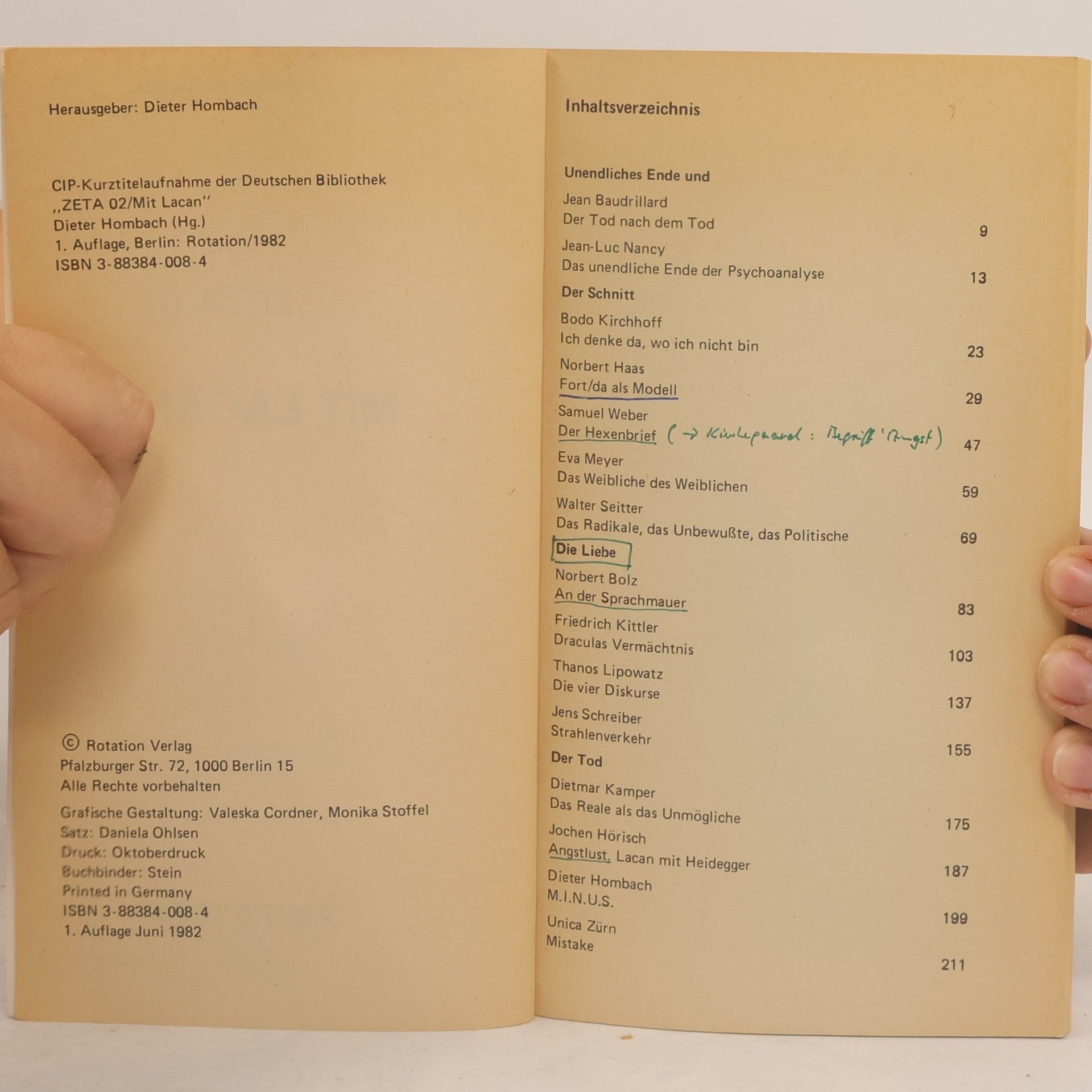 Dieter Hombach Mit Lacan