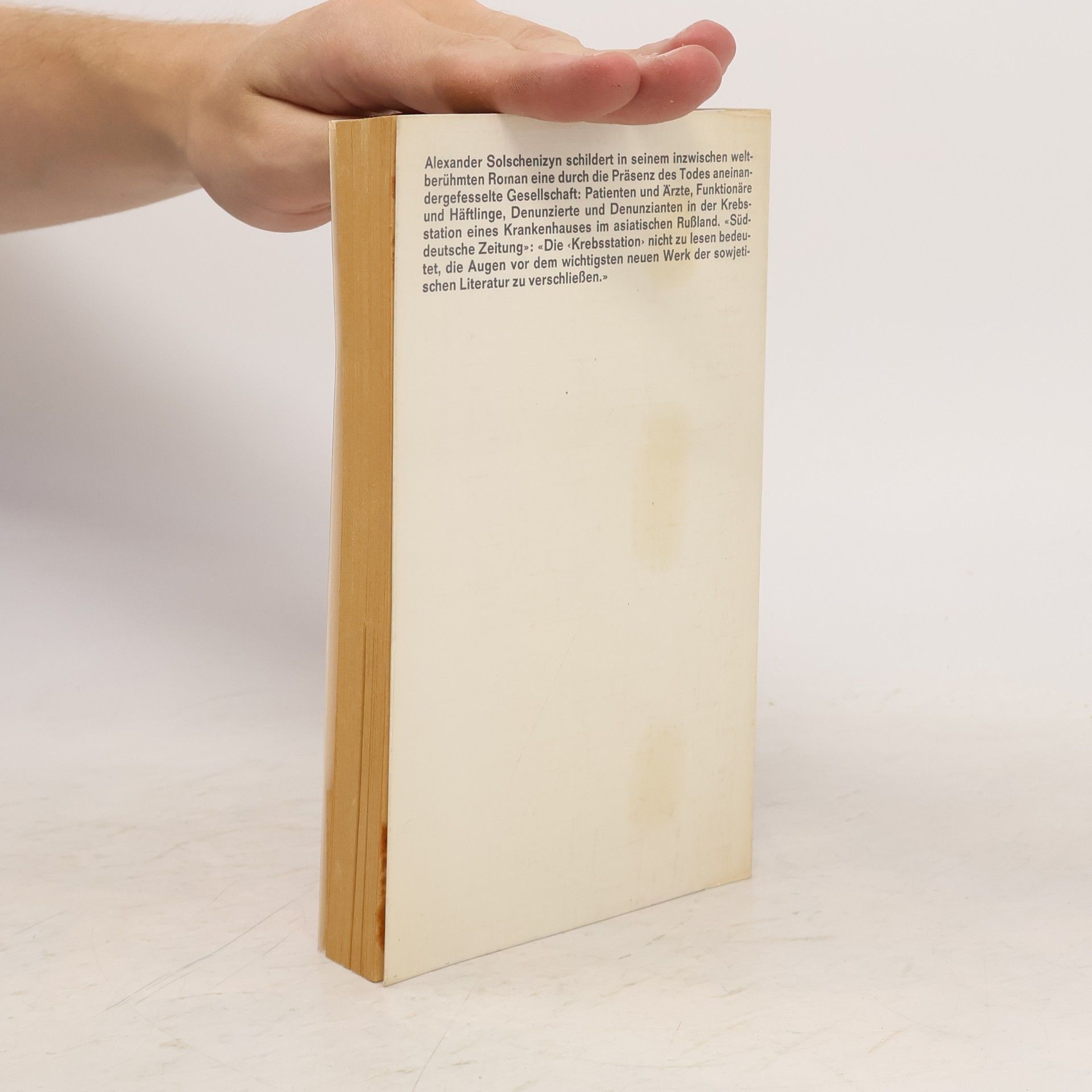 Aleksandr Solzhenitsyn Krebsstation. Roman in zwei Büchern. Buch 1