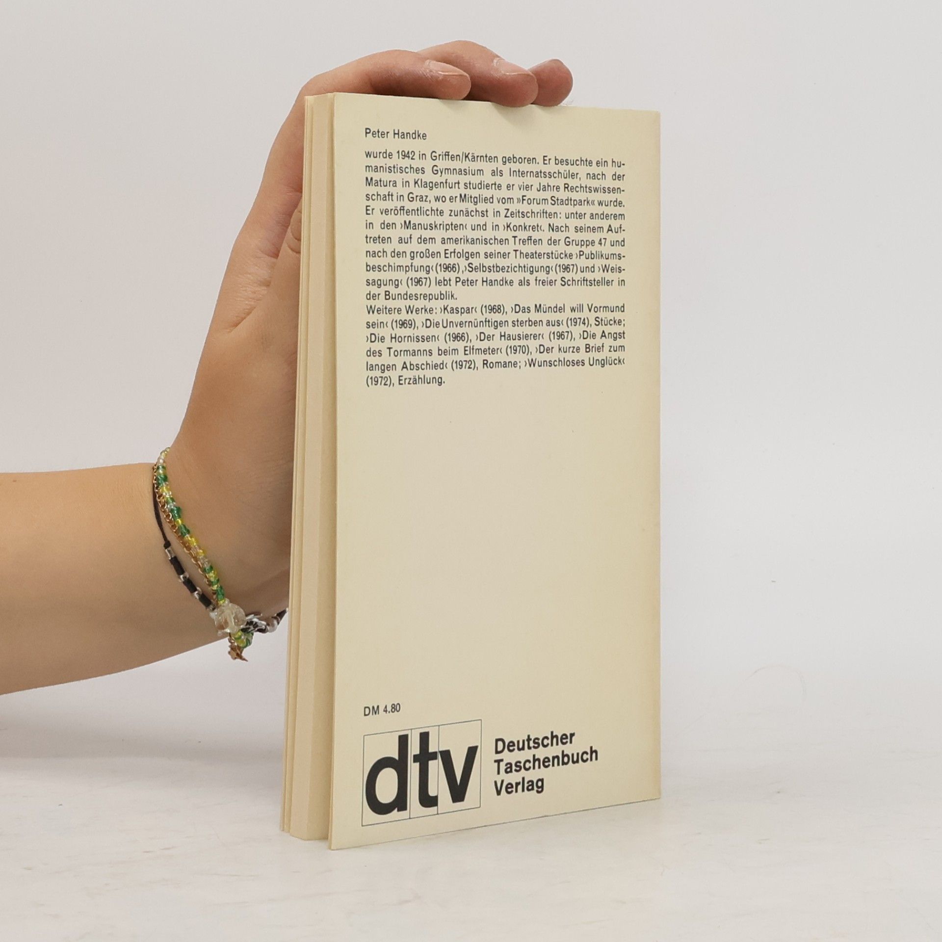 Peter Handke Begrüssung des Aufsichtsrats