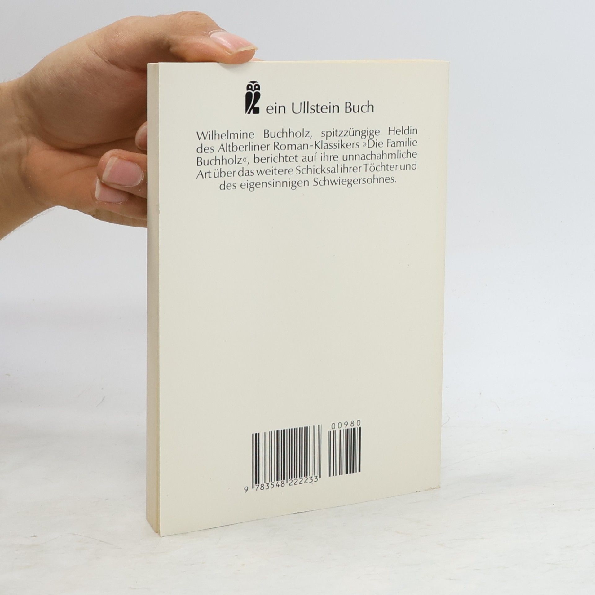 Julius Stinde Der Familie Buchholz zweiter Teil. Roman.