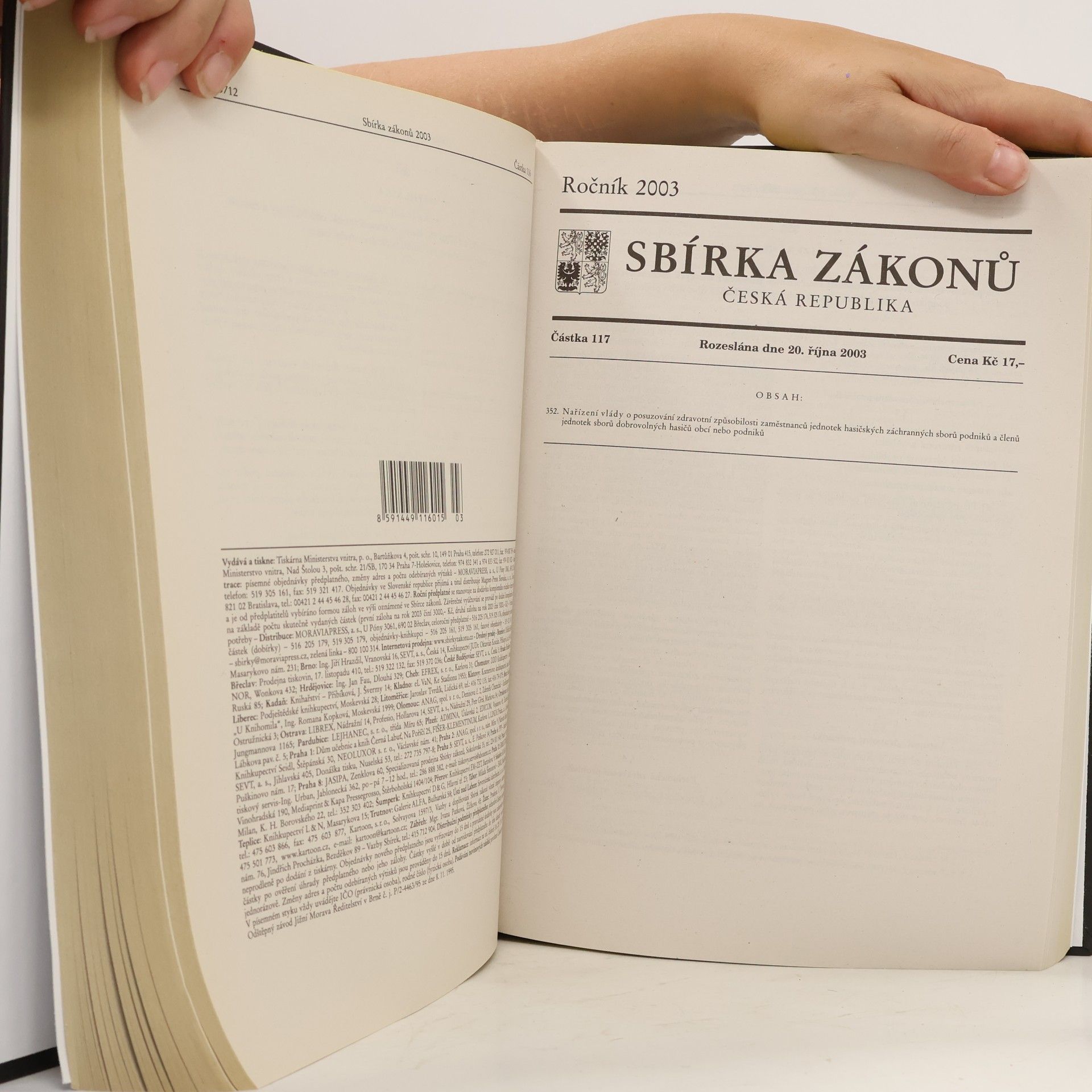 Kolektív autorov Sbírka zákonů 5/2003