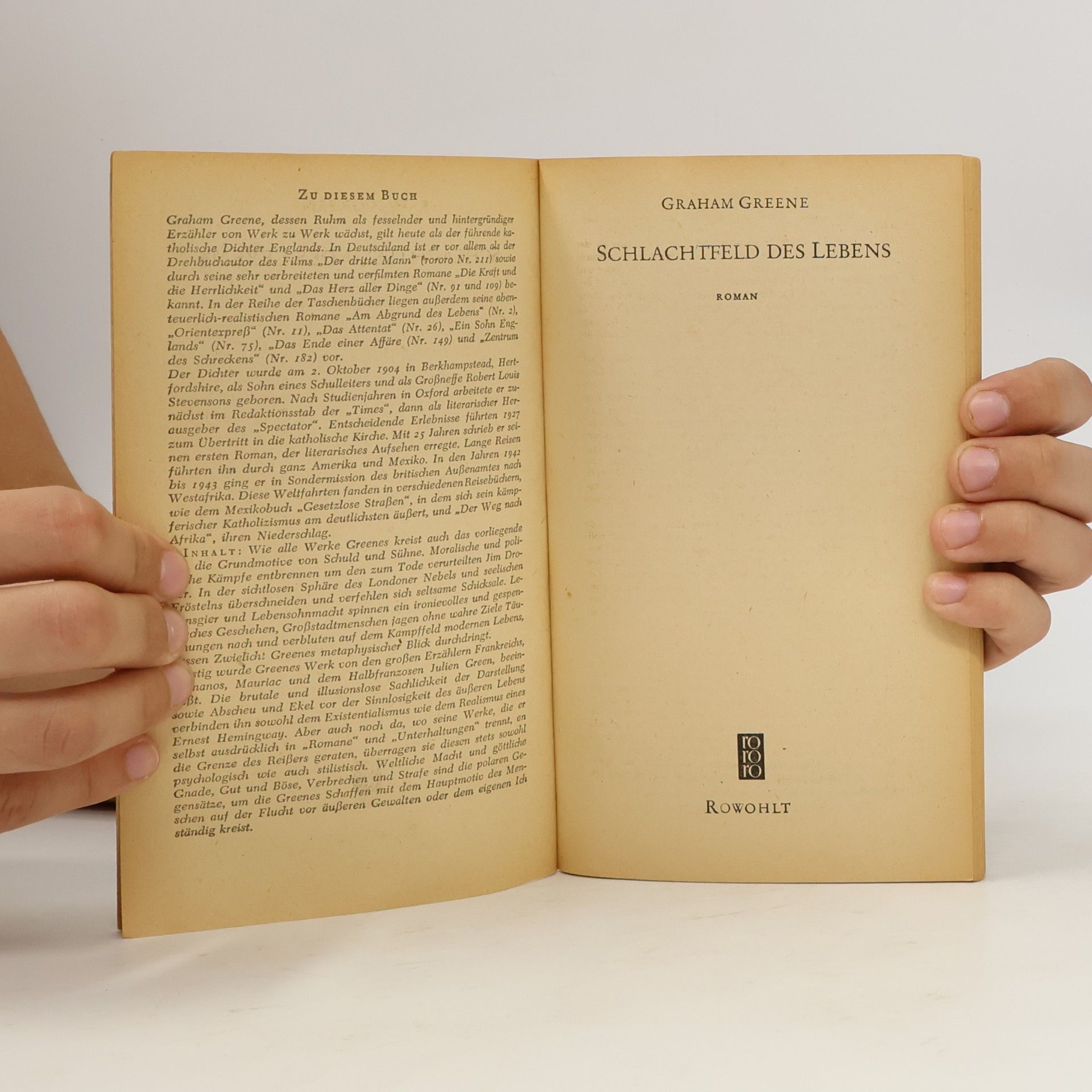 Graham Greene Schlachtfeld des Lebens