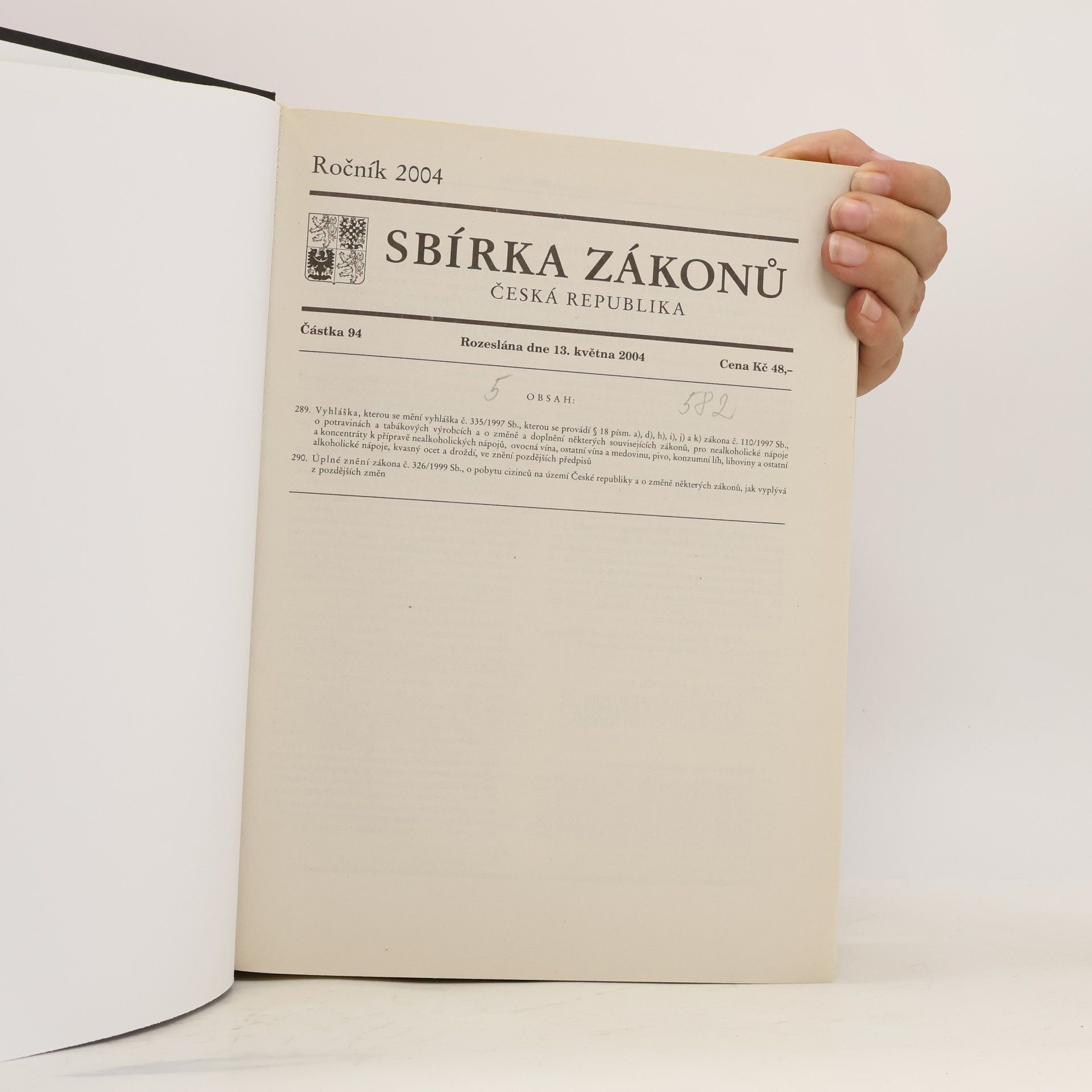 Autorenkollektiv Sbírka zákonů 5/2004
