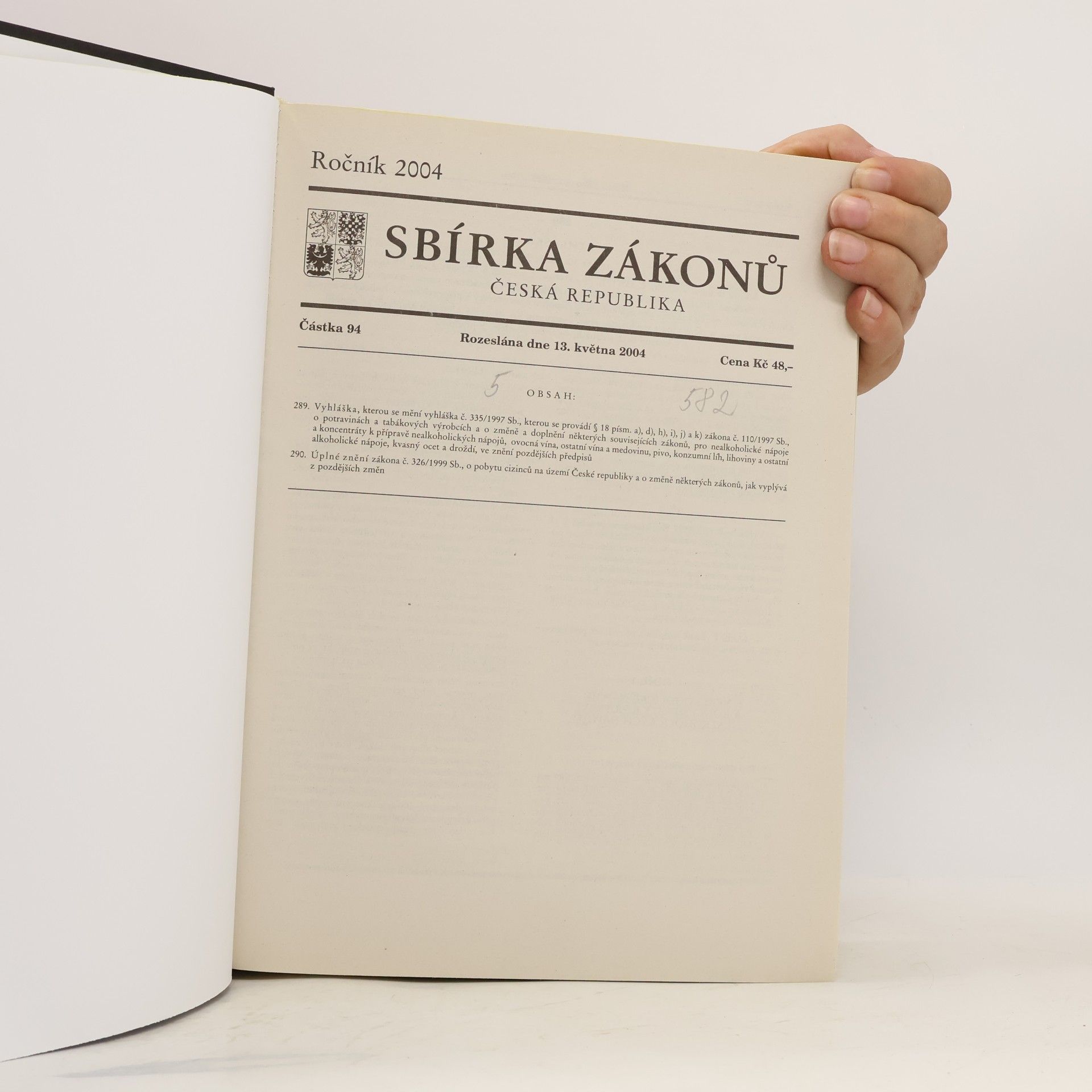 Autorenkollektiv Sbírka zákonů 5/2004
