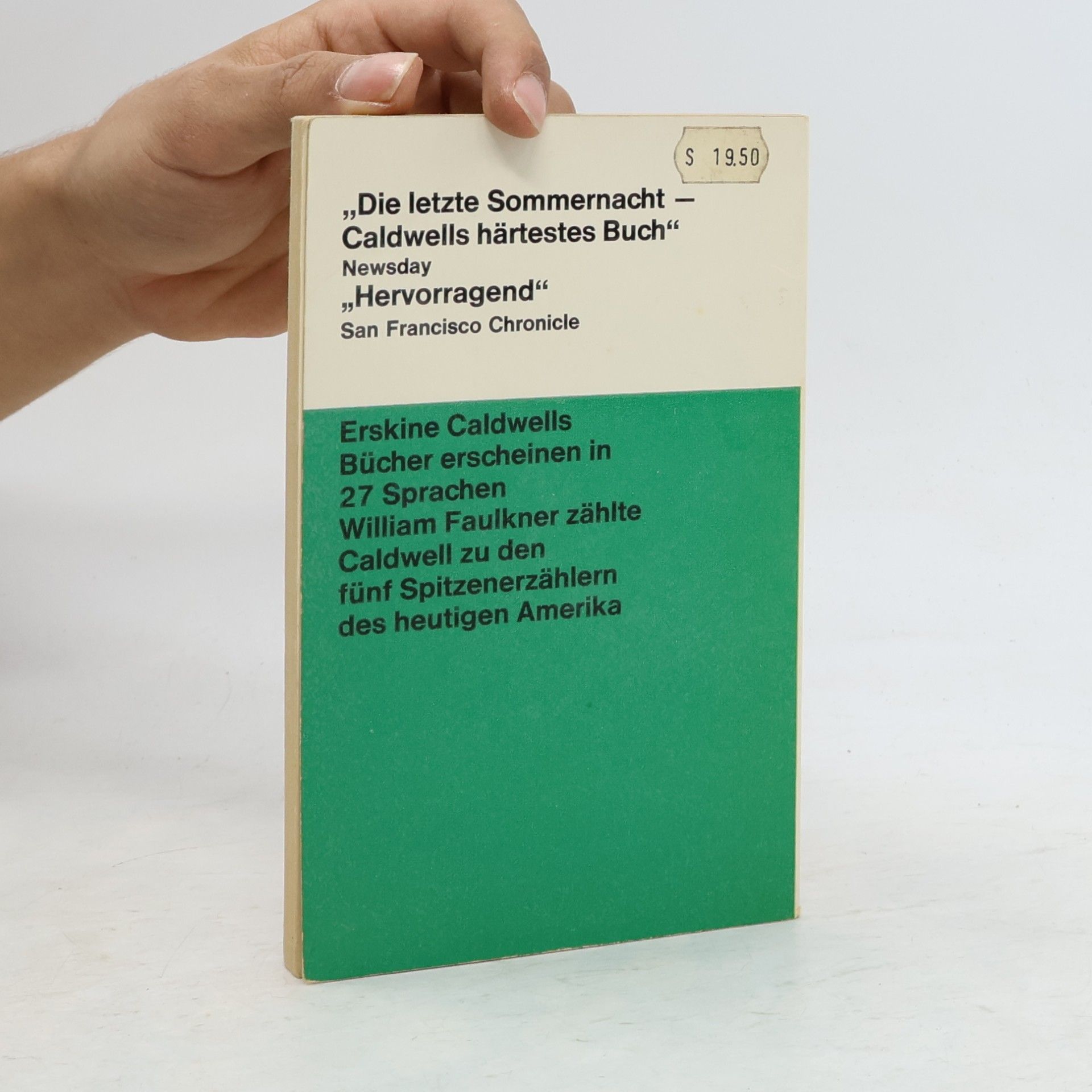 Erskine Caldwell Die letzte Sommernacht