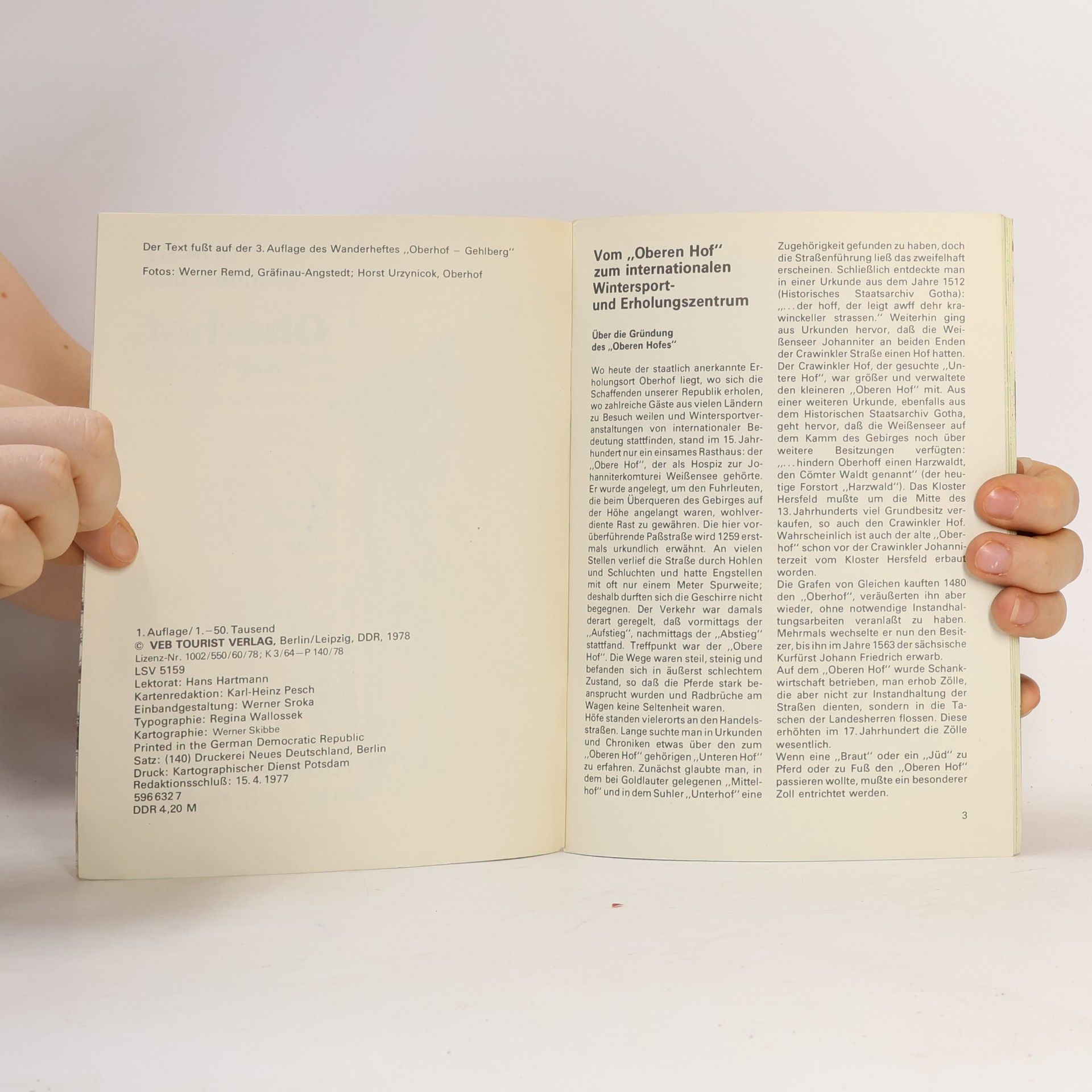 Various authors Tourist Wanderatlas: Oberhof