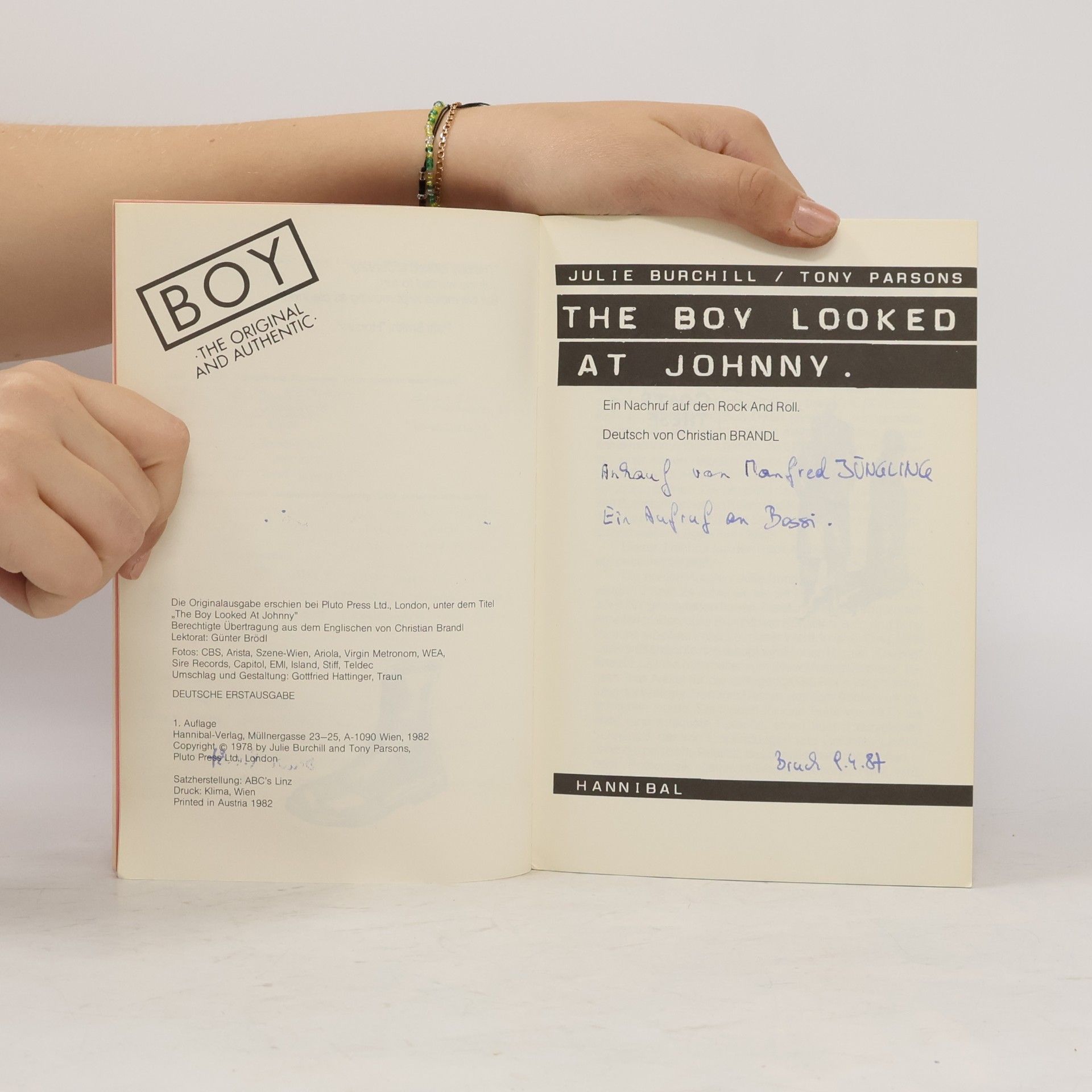 Julie Burchill The Boy Looked at Johnny