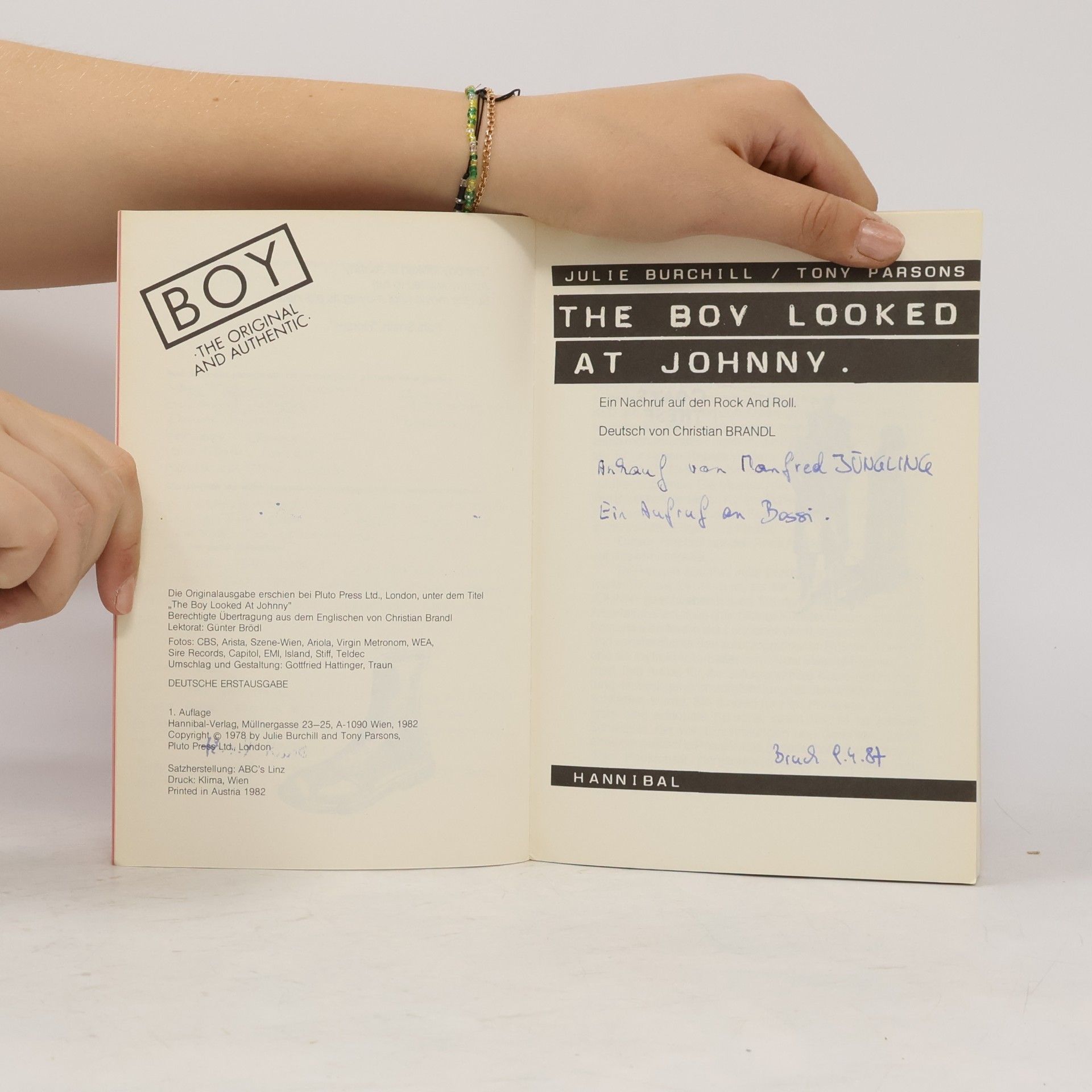 Julie Burchill The Boy Looked at Johnny