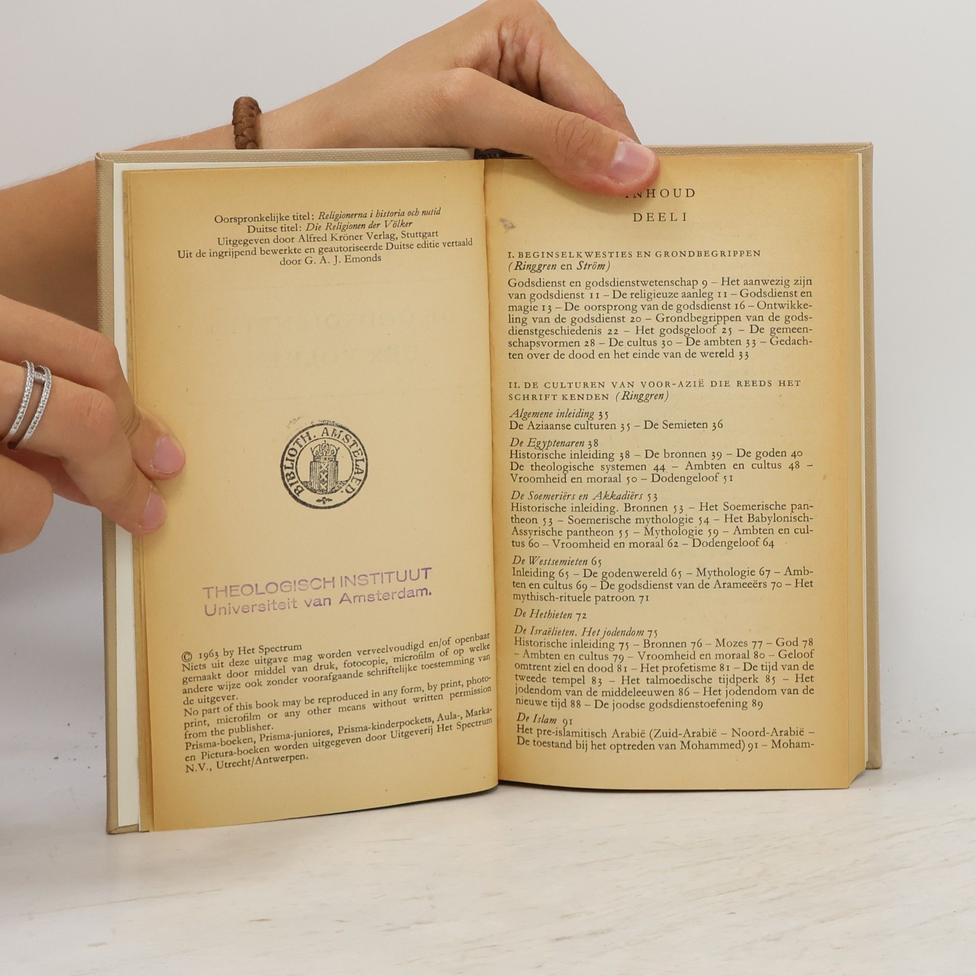 H. Ringgren De godsdiensten der volken. Deel 2